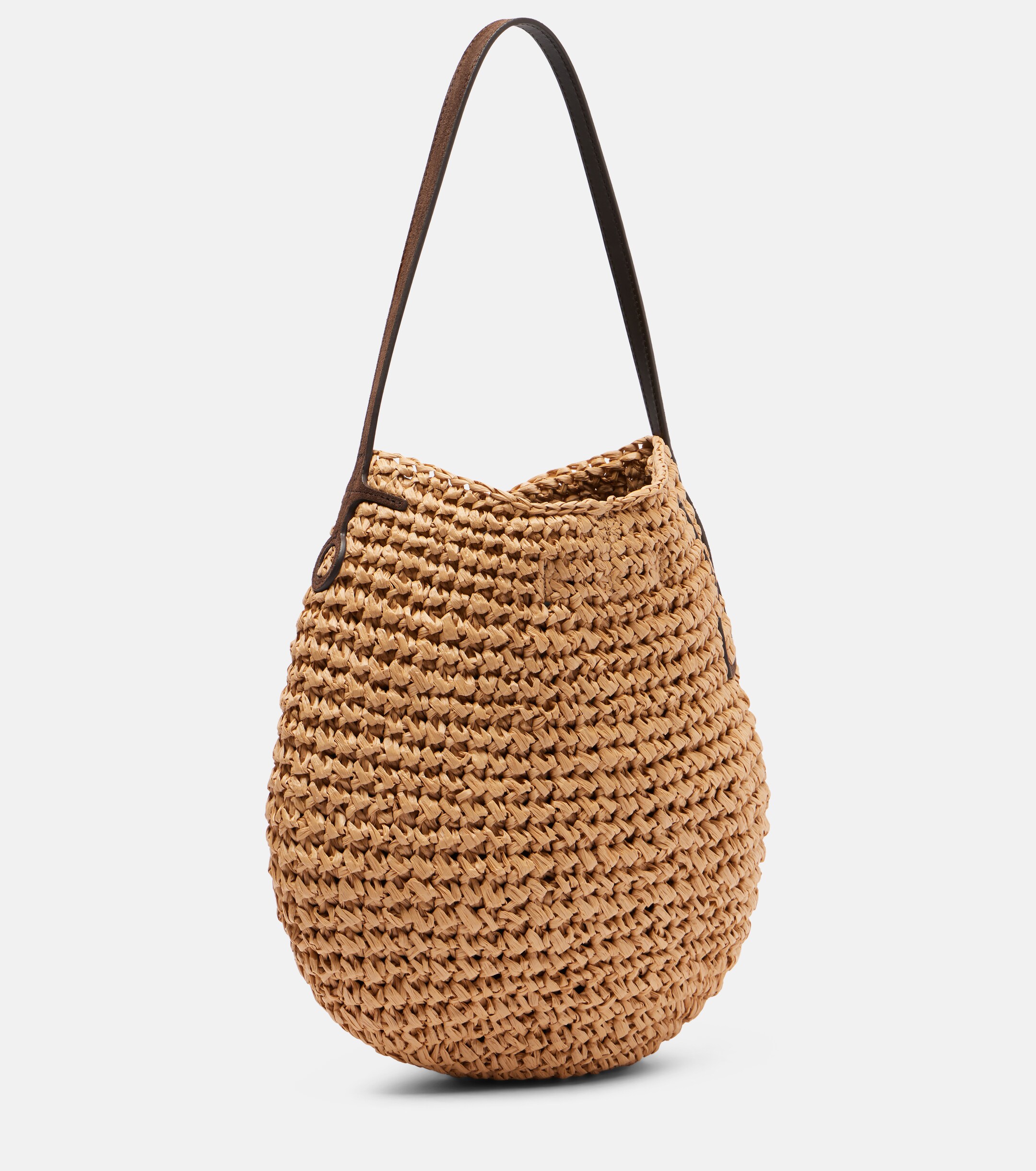 Jw Anderson Bulb Small raffia bucket bag