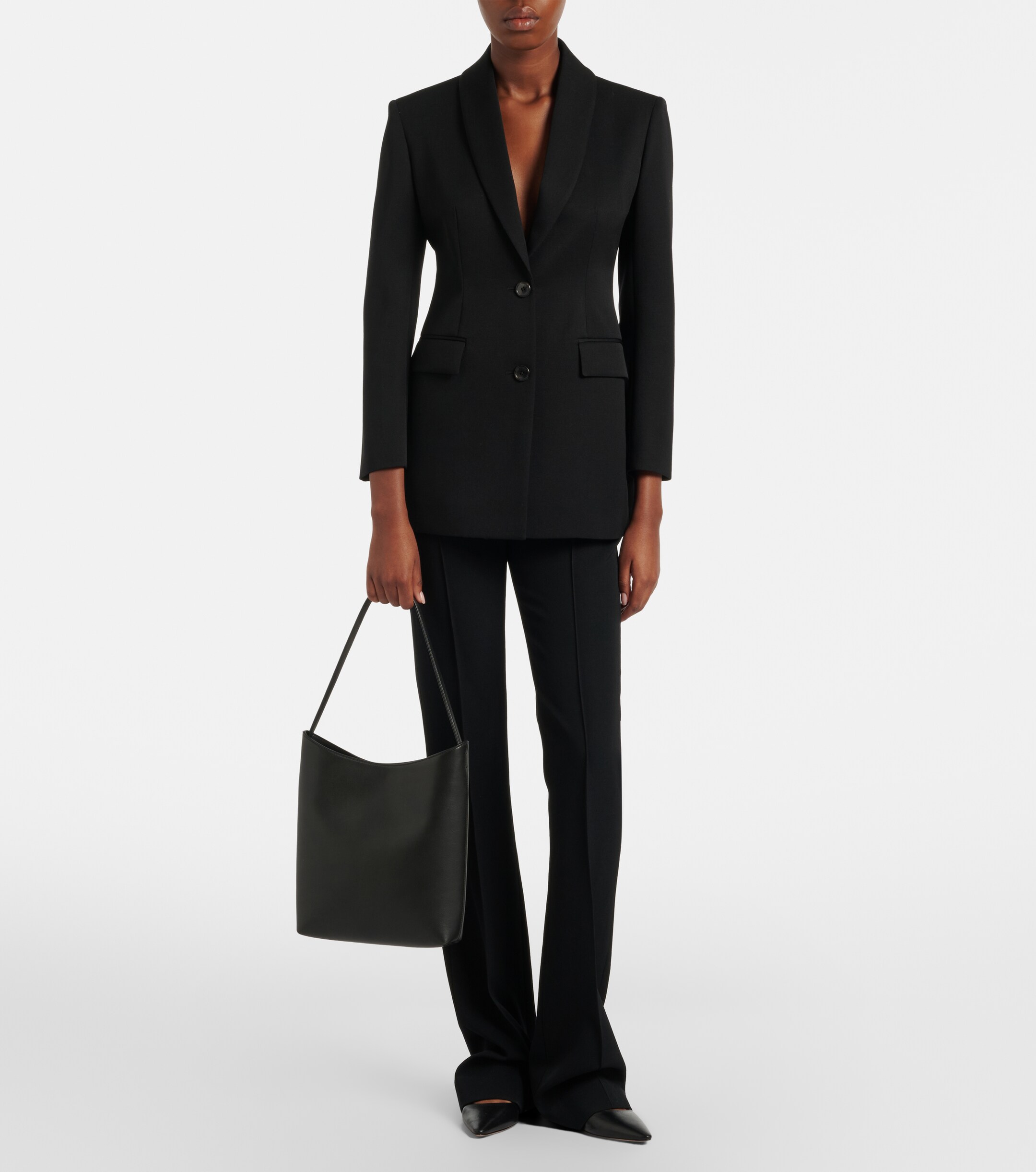The Row Alma Medium leather shoulder bag