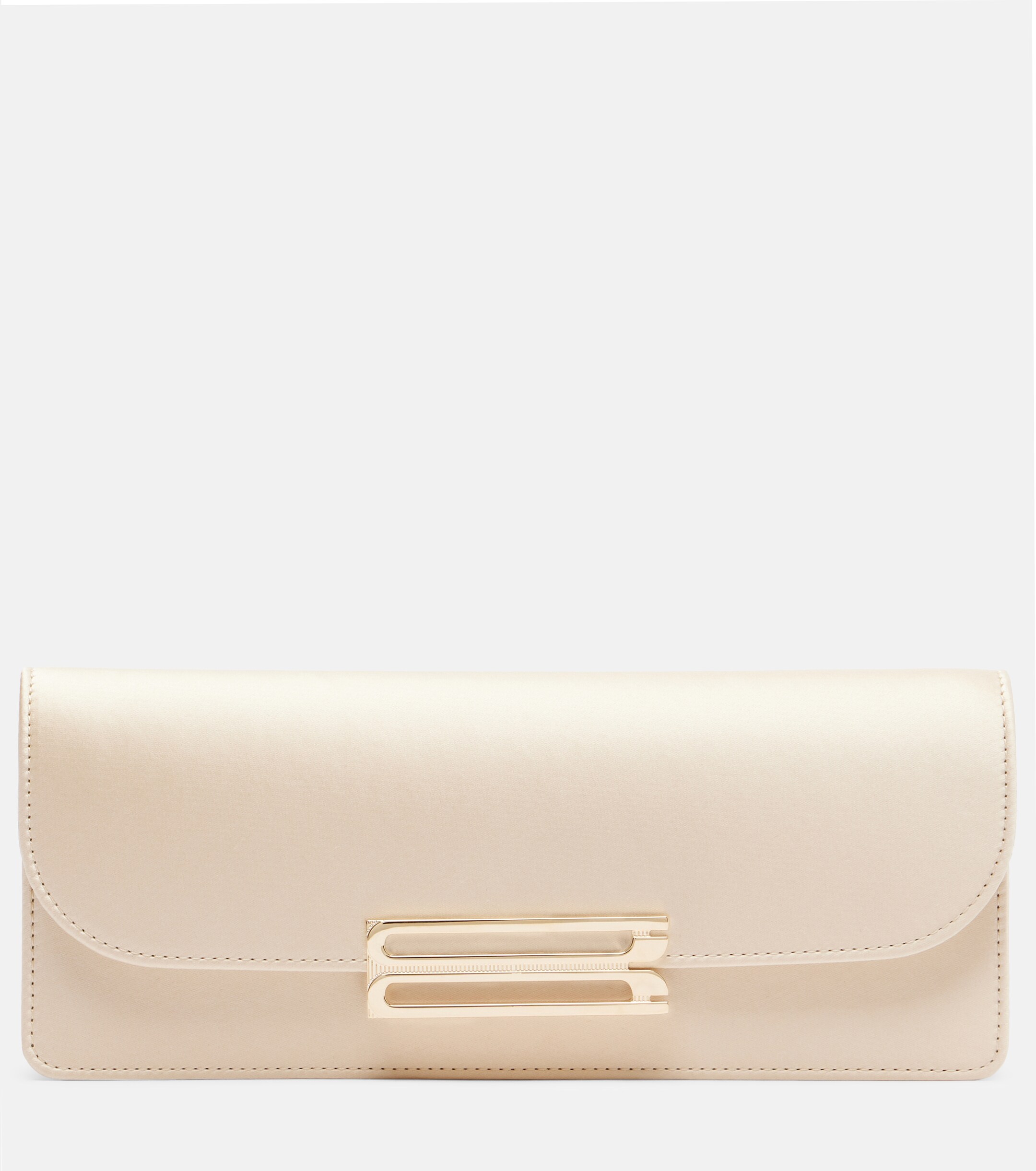 Victoria Beckham Dorian East-West satin clutch