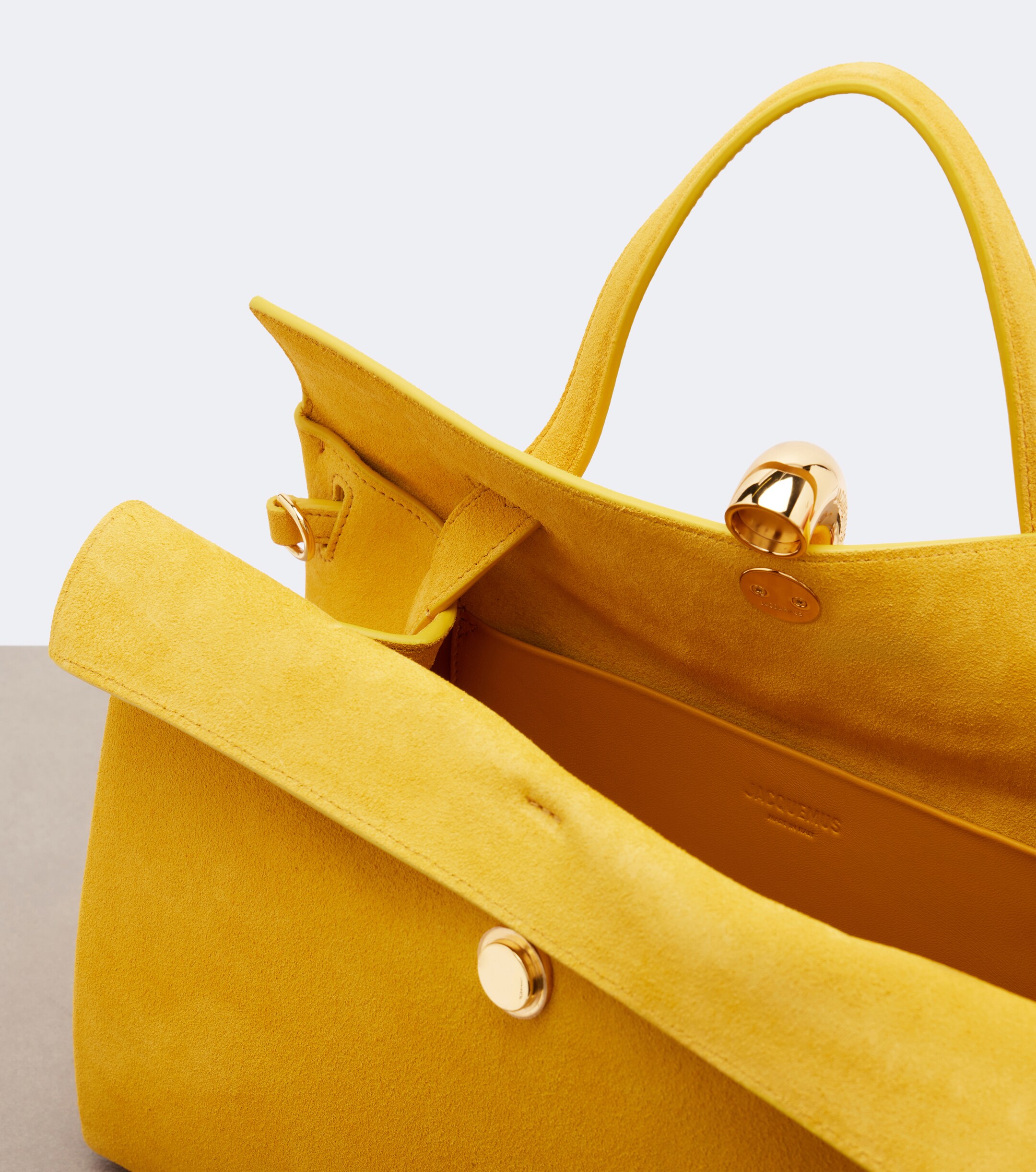 Jacquemus Valerie Medium suede top-handle bag