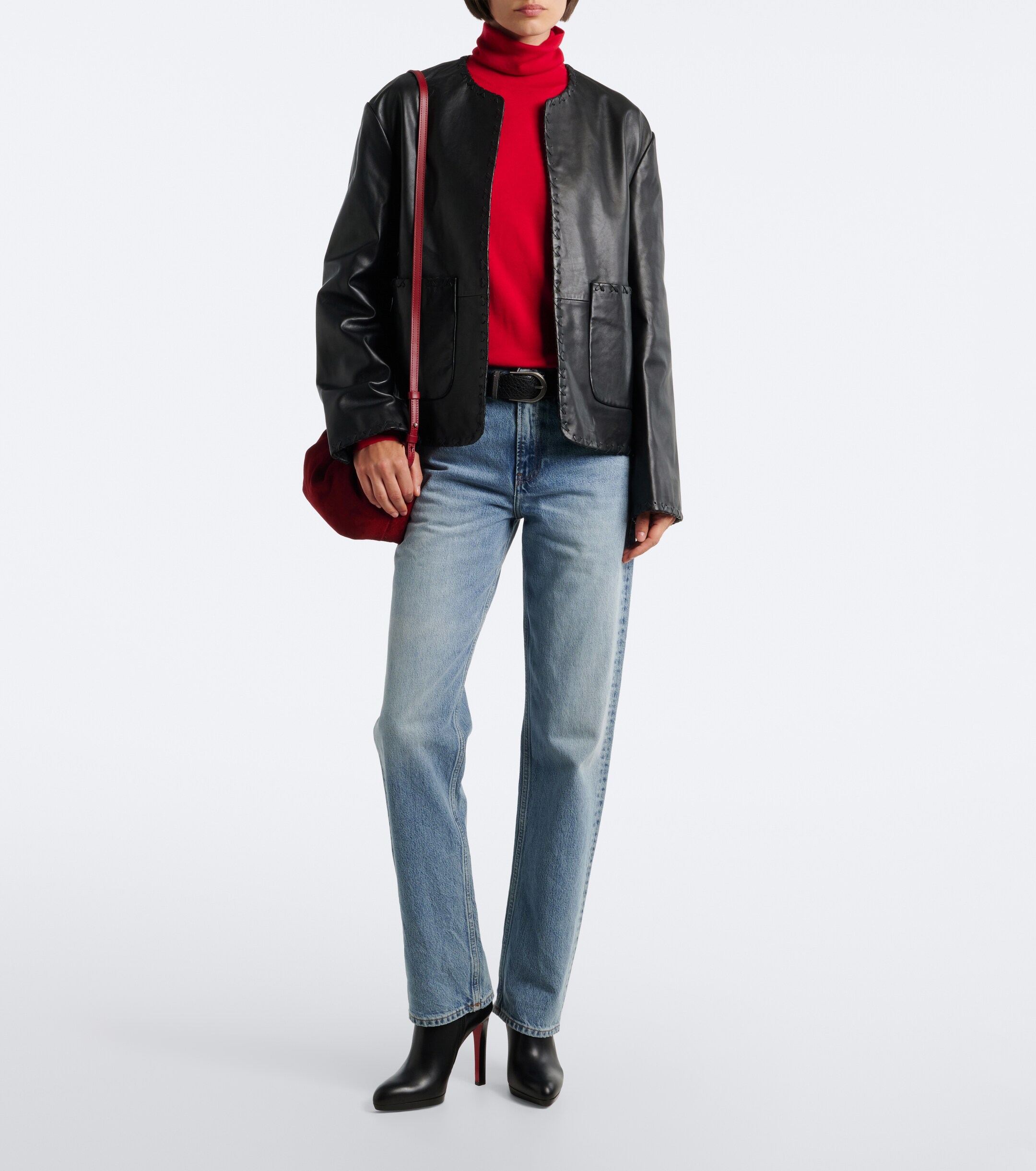 CHRISTIAN LOUBOUTIN Christian Louboutin Fannylove leather ankle boots