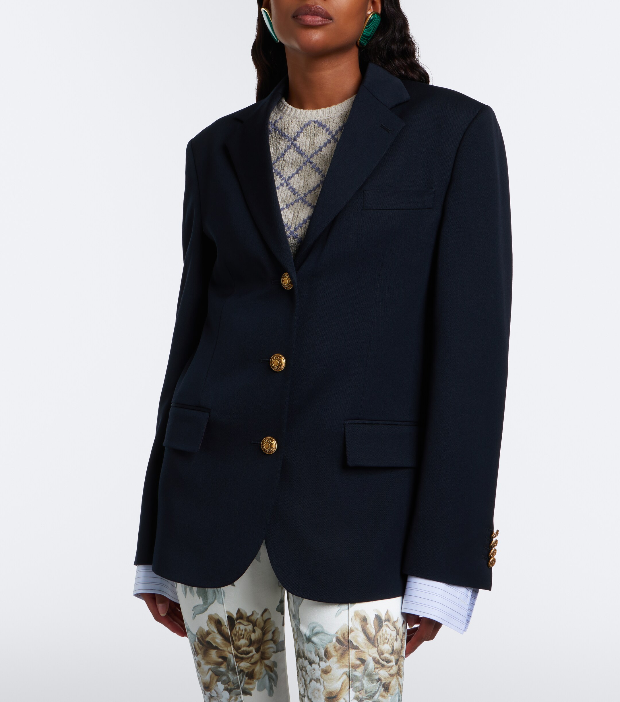 Acne Studios Acne Studios Layered wool blazer
