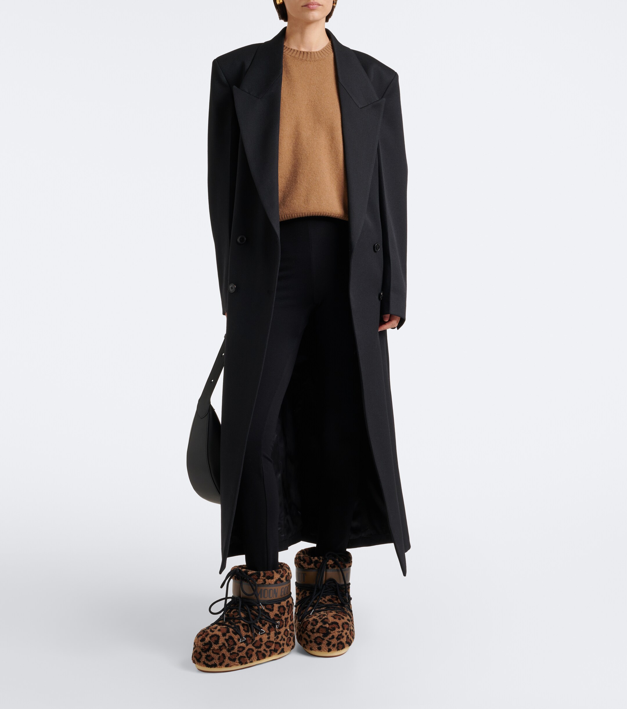 MOON BOOT Moon Boot Icon Low leopard-print teddy snow boots