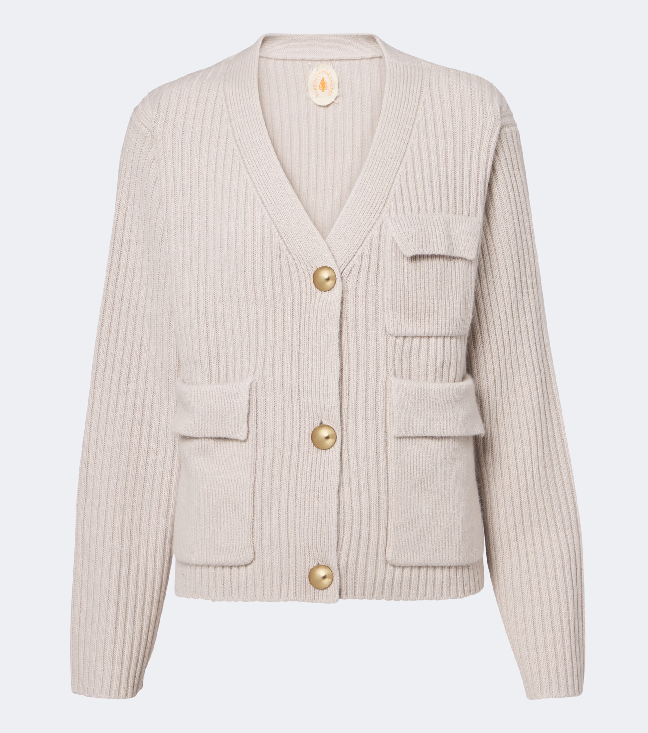 Jardin des Orangers Jardin des Orangers Ribbed-knit wool and cashmere cardigan