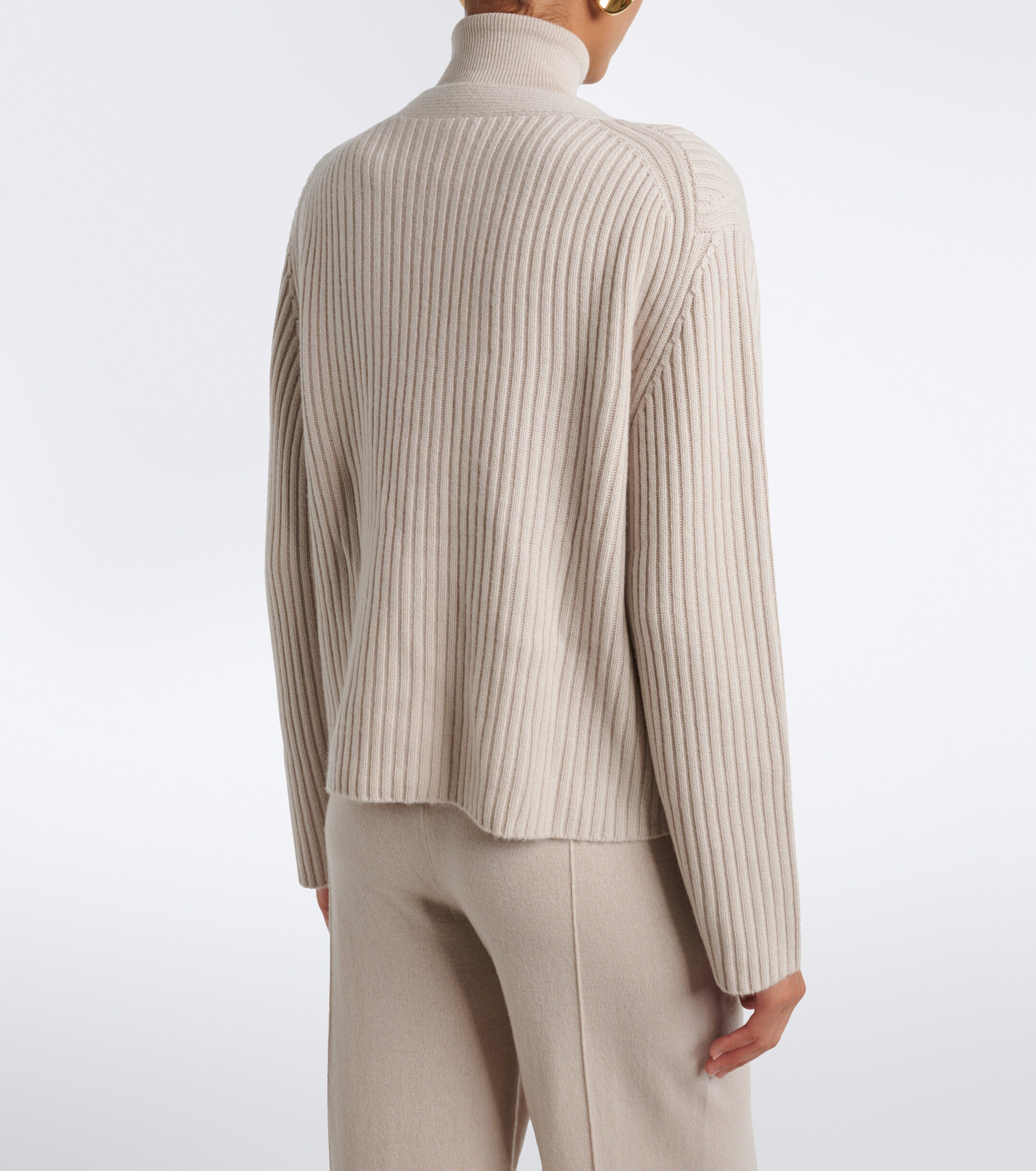 Jardin des Orangers Jardin des Orangers Ribbed-knit wool and cashmere cardigan