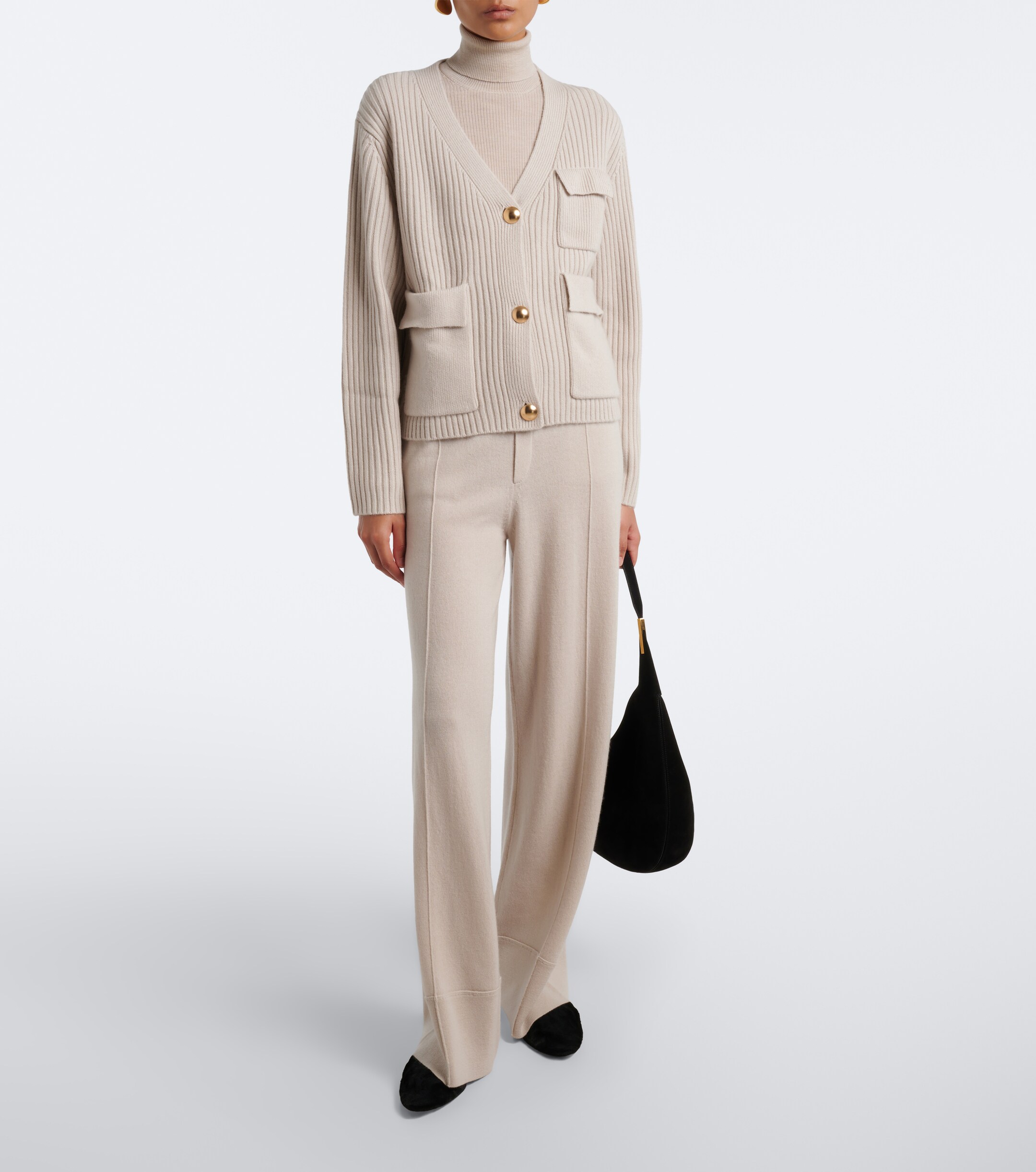 Jardin des Orangers Jardin des Orangers Ribbed-knit wool and cashmere cardigan