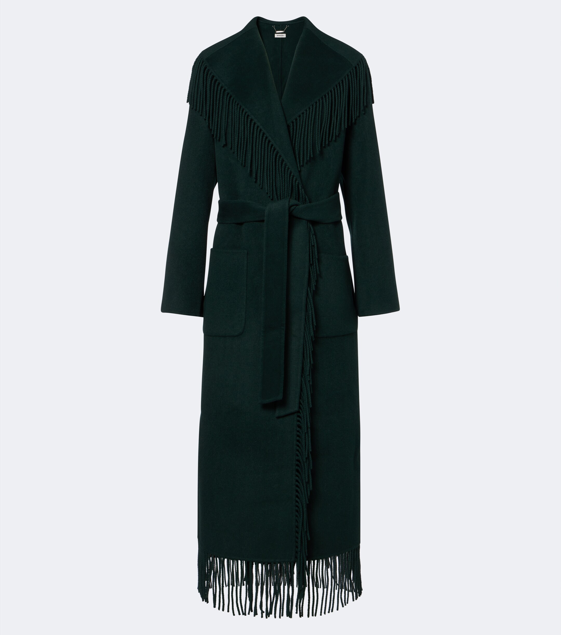SIMKHAI Simkhai Carrie fringed wrap coat