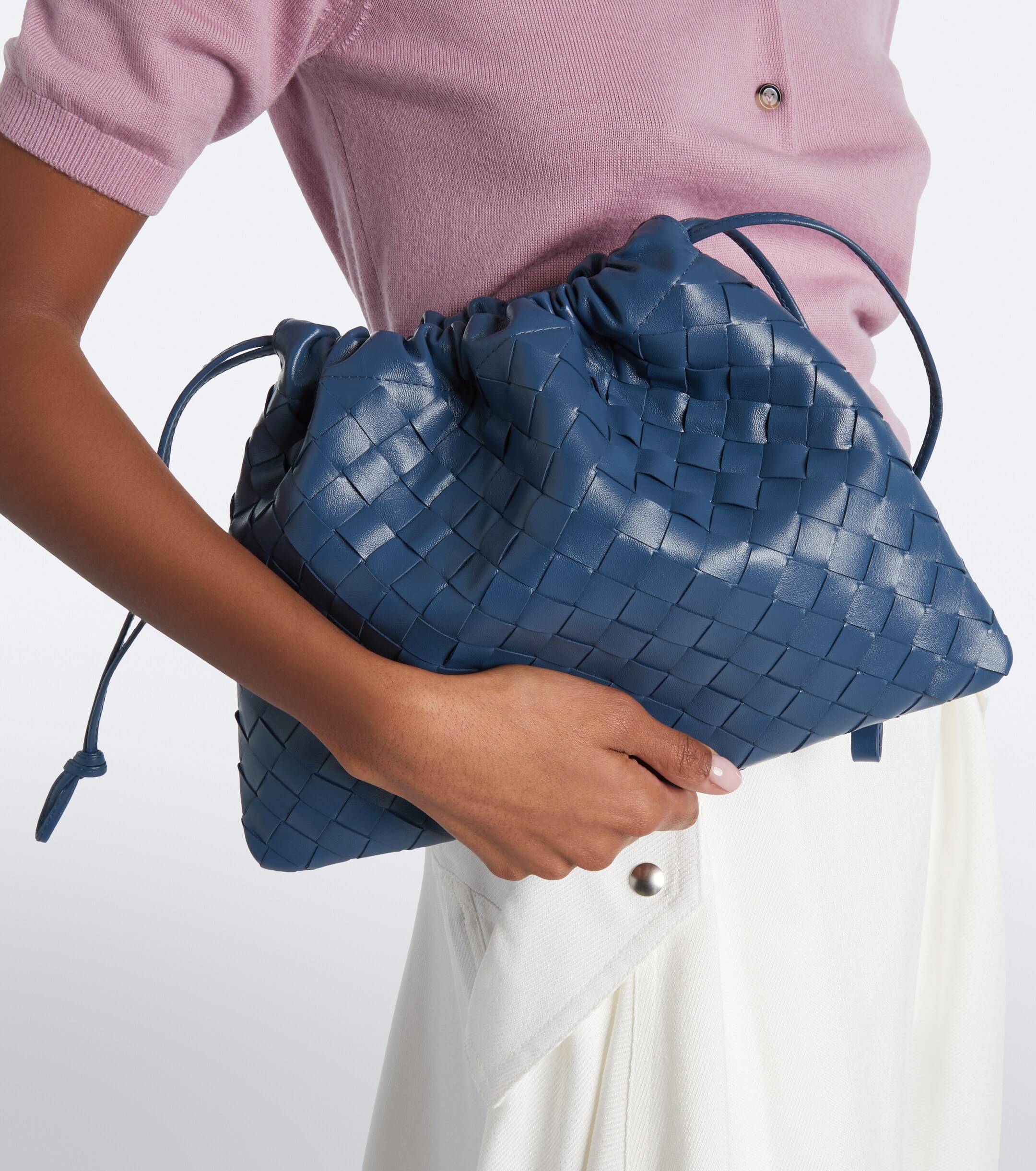 Bottega Veneta Dustbag Intrecciato Medium leather pouch