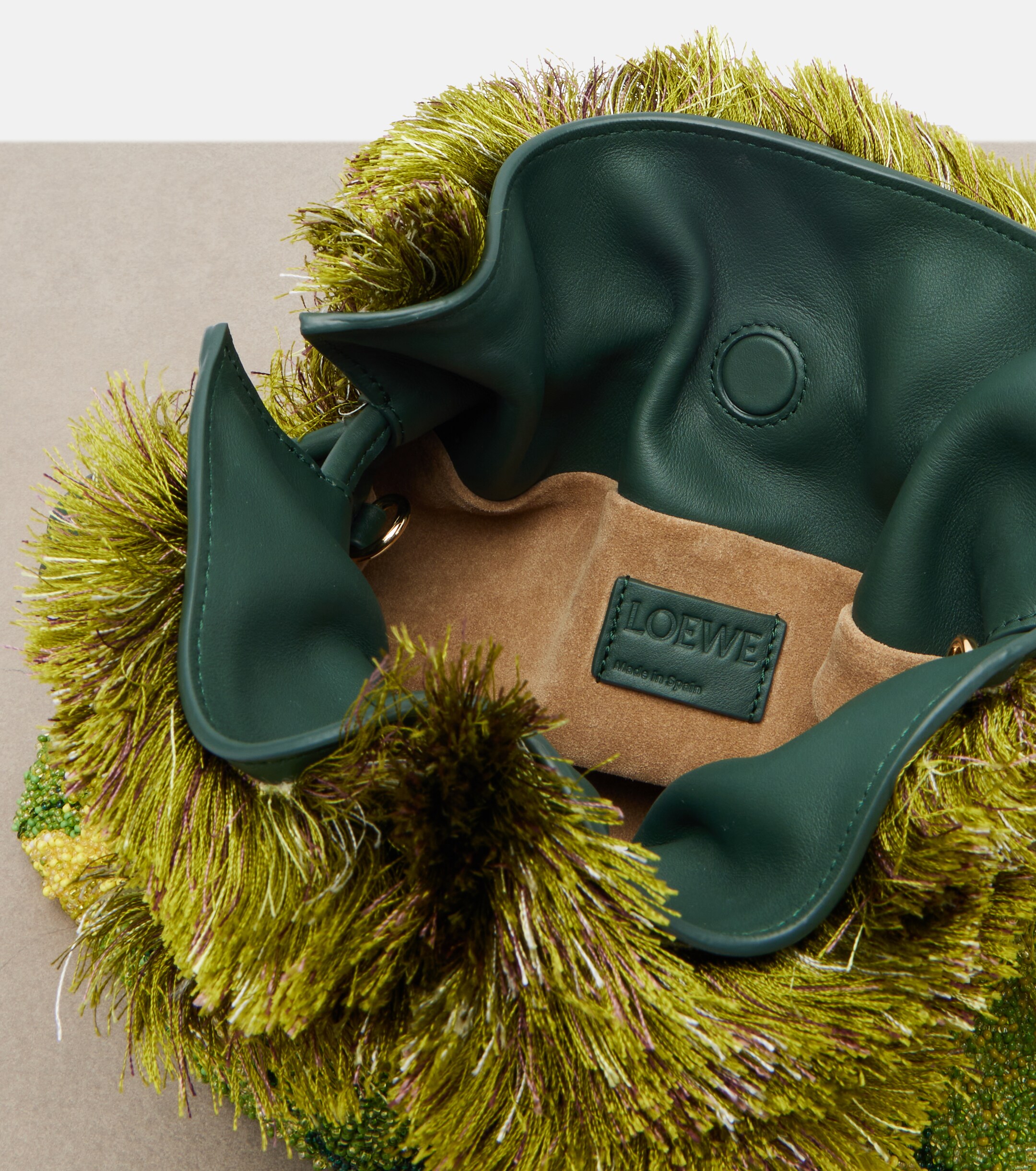 Loewe Paula's Ibiza Flamenco Mini beaded clutch