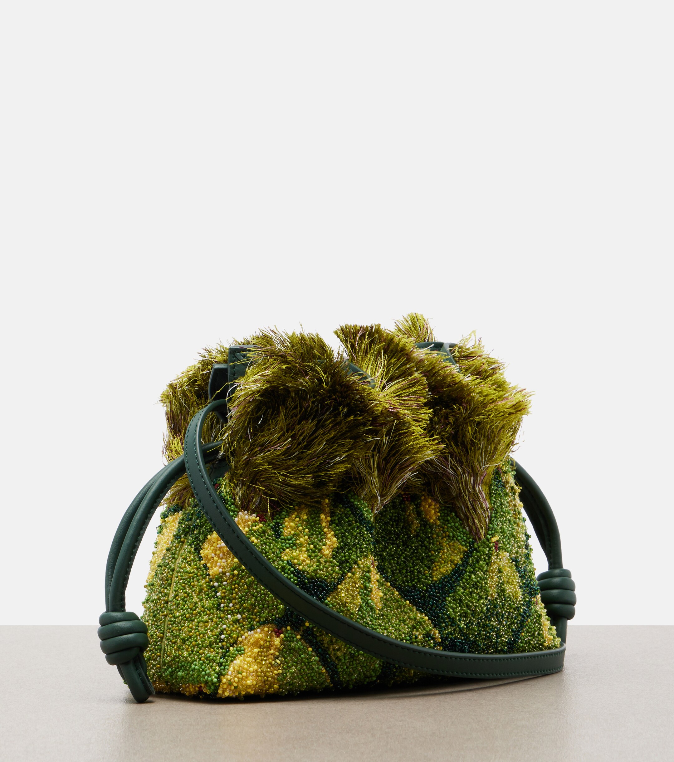 Loewe Paula's Ibiza Flamenco Mini beaded clutch