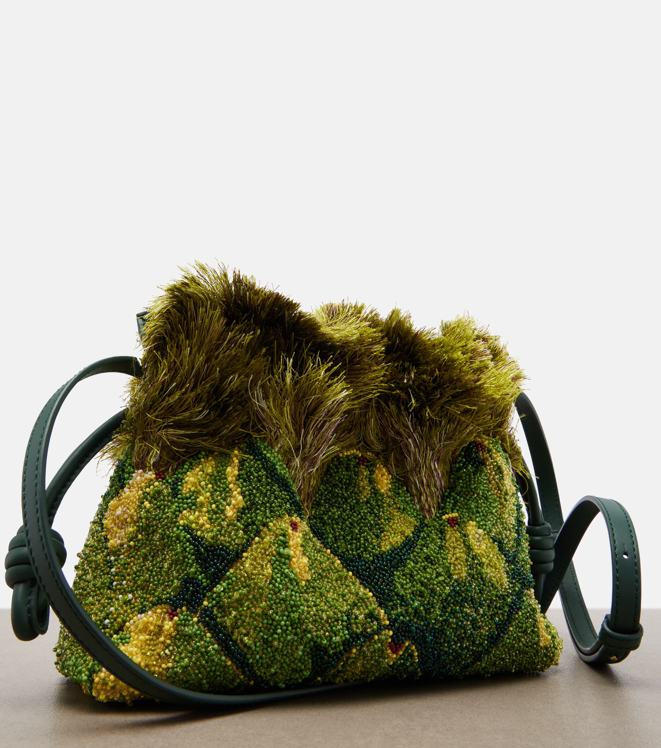 Loewe Paula's Ibiza Flamenco Mini beaded clutch