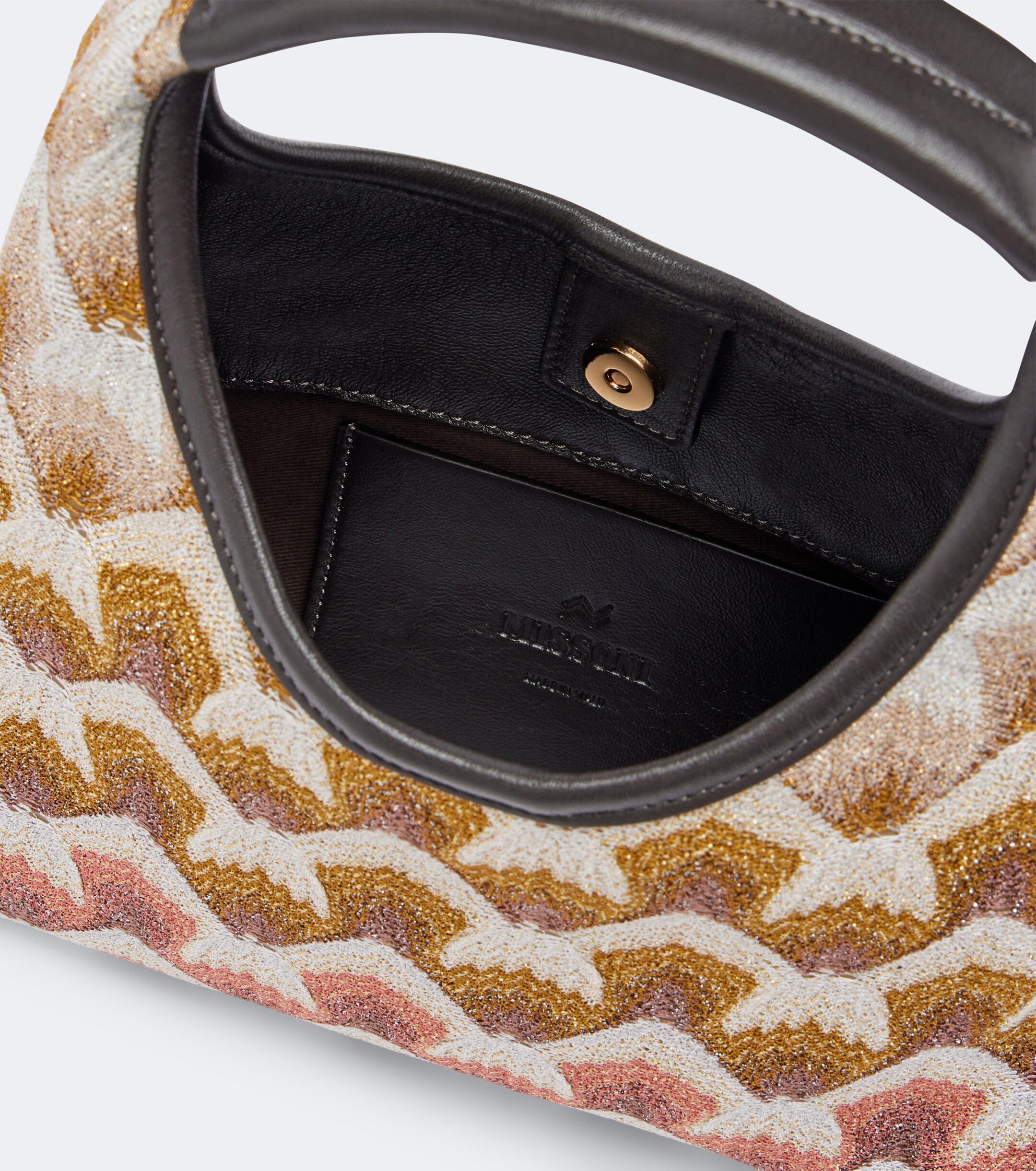 Missoni Wave Small lamé top-handle bag