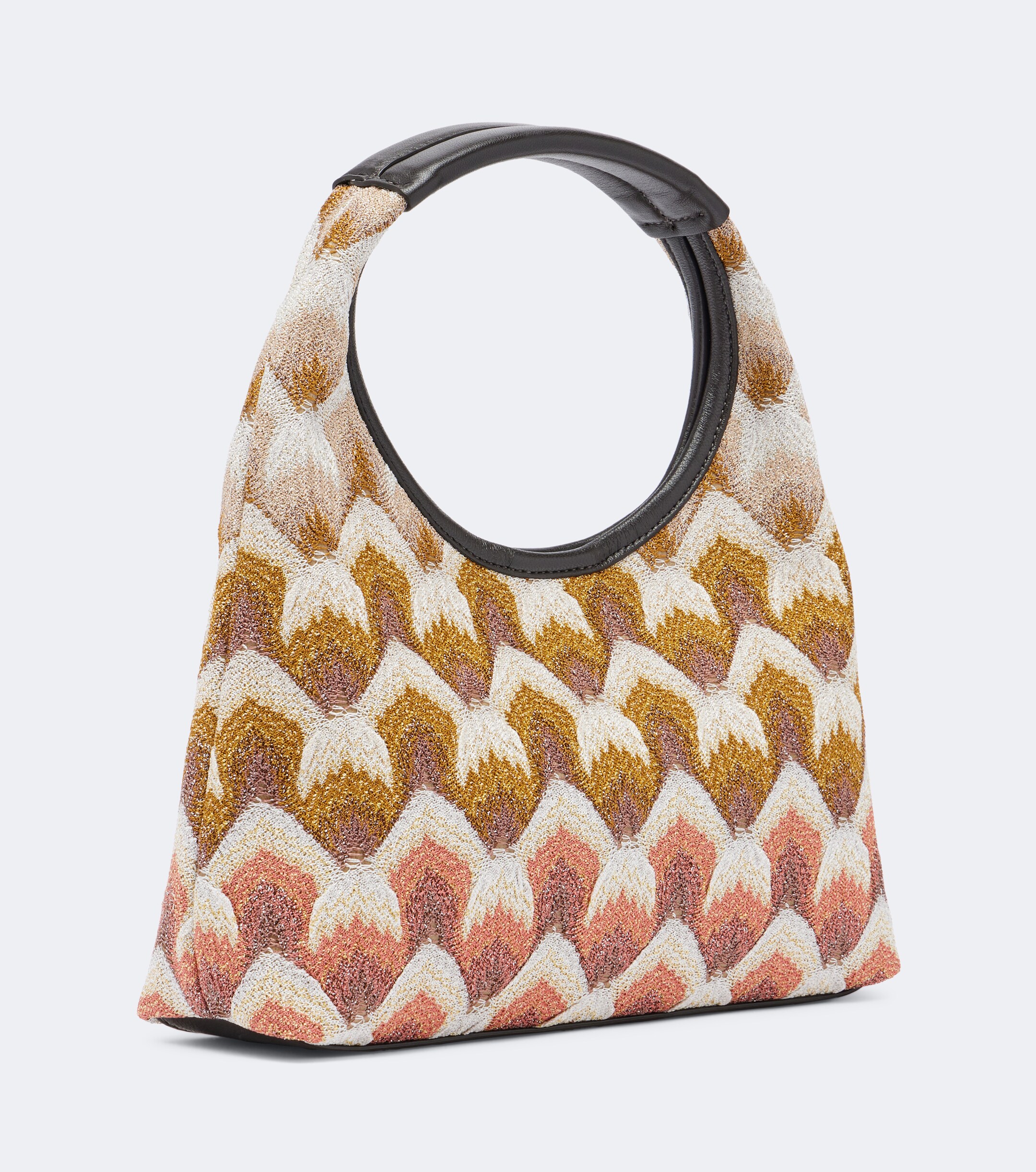 Missoni Wave Small lamé top-handle bag