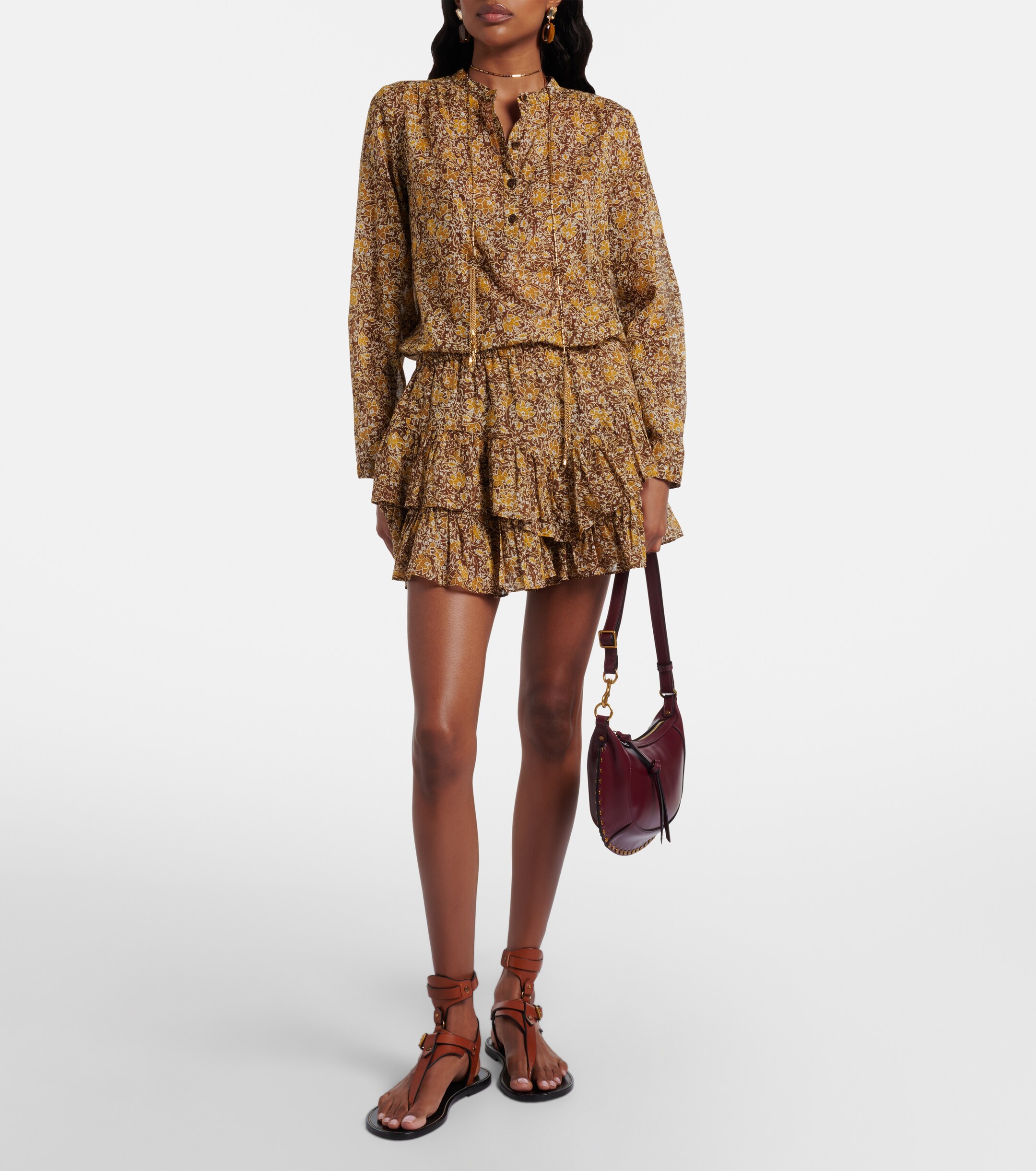 Isabel Marant Oskan Small leather shoulder bag
