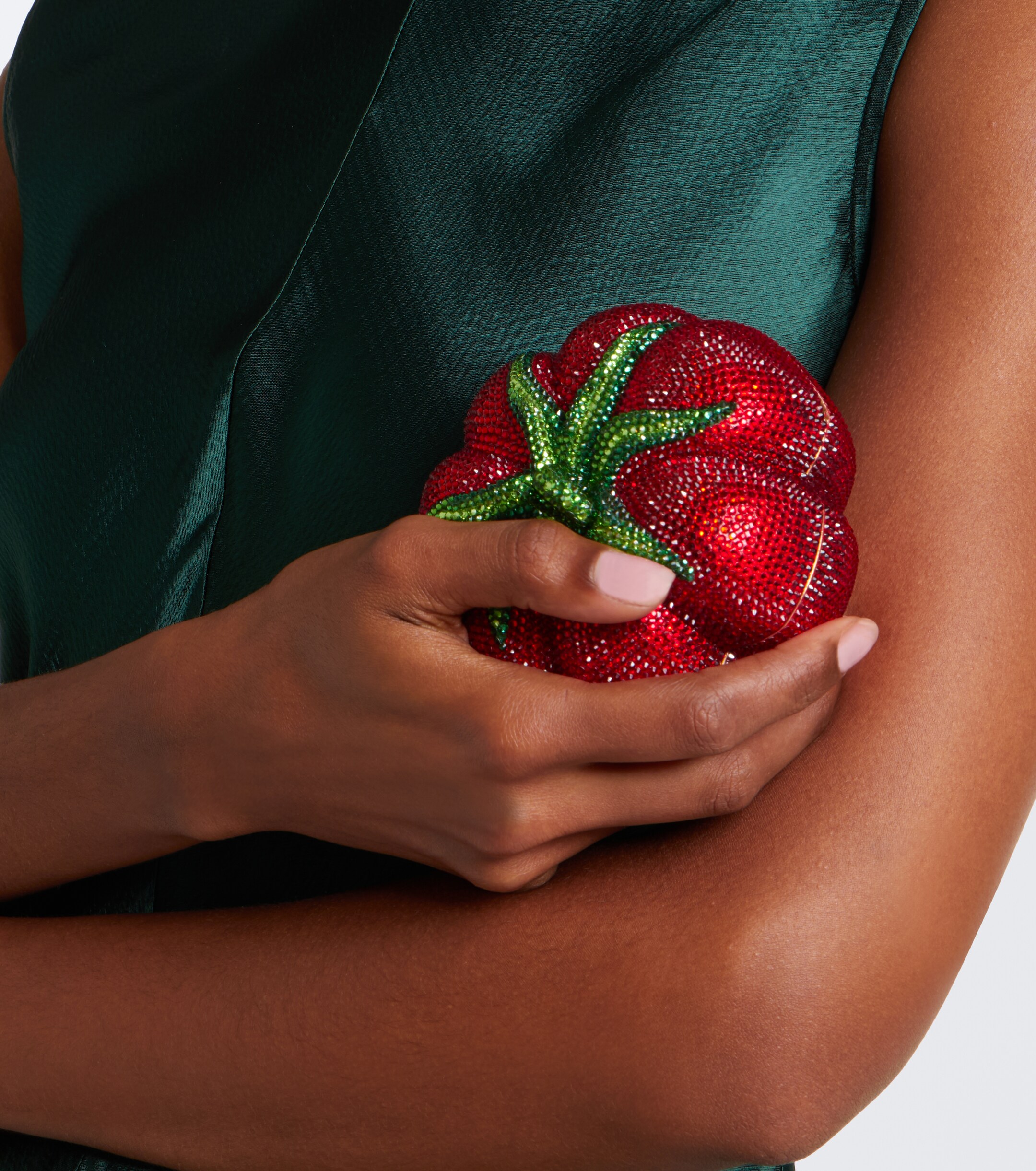 Judith Leiber Couture Tomato Pomodoro crystal-embellished clutch thumbnail