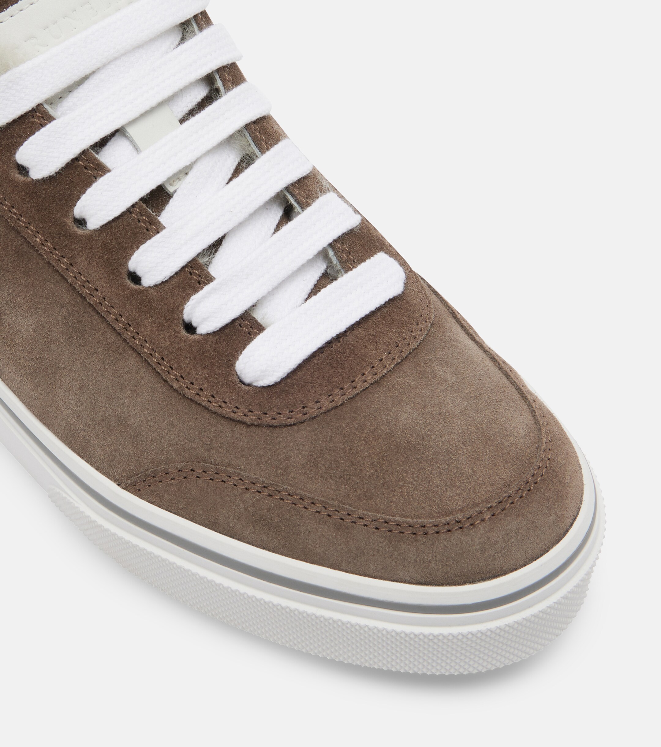 Brunello Cucinelli Brunello Cucinelli Monili shearling-trimmed suede sneakers