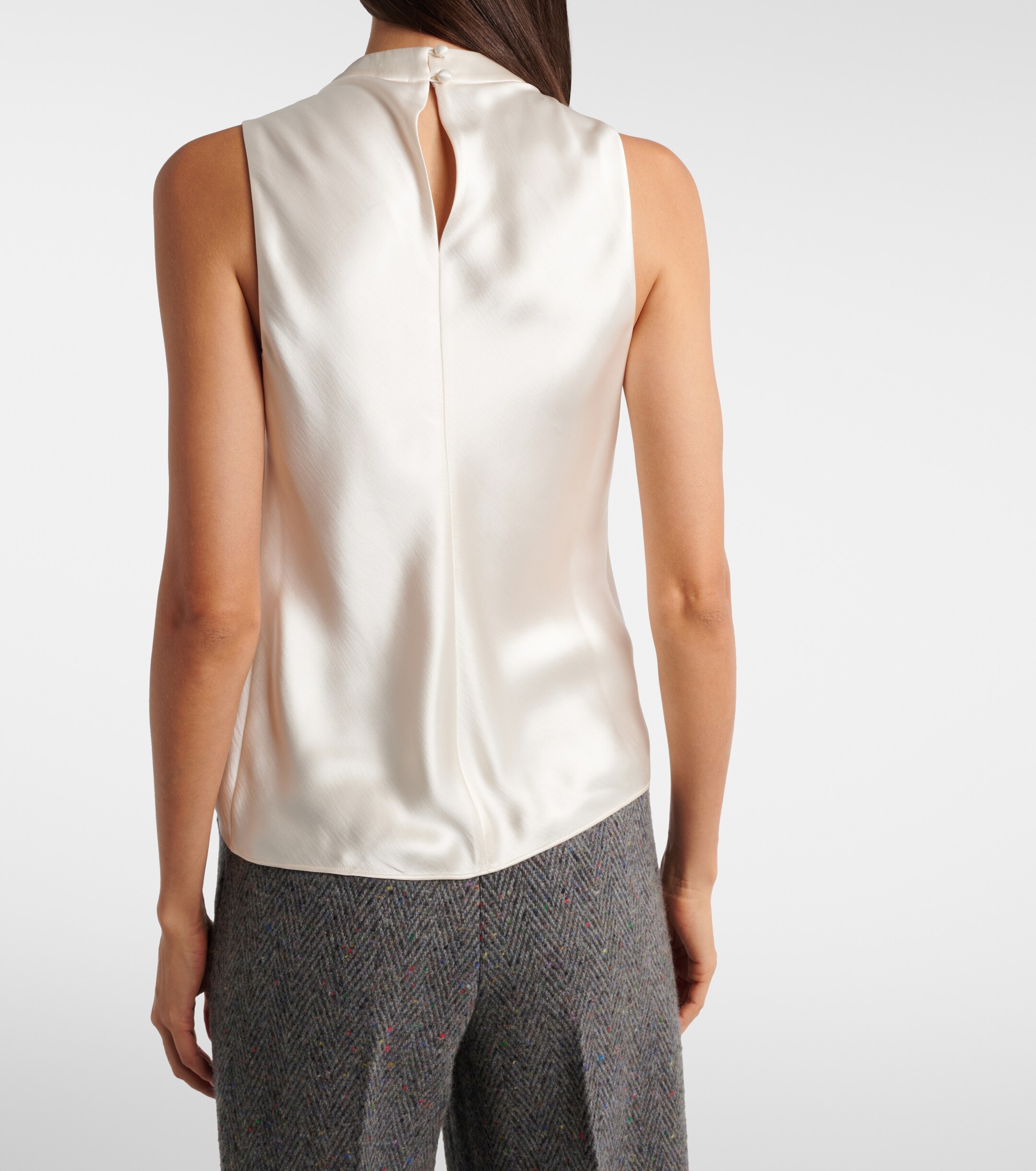 Gabriela Hearst Gabriela Hearst Melina draped silk satin top