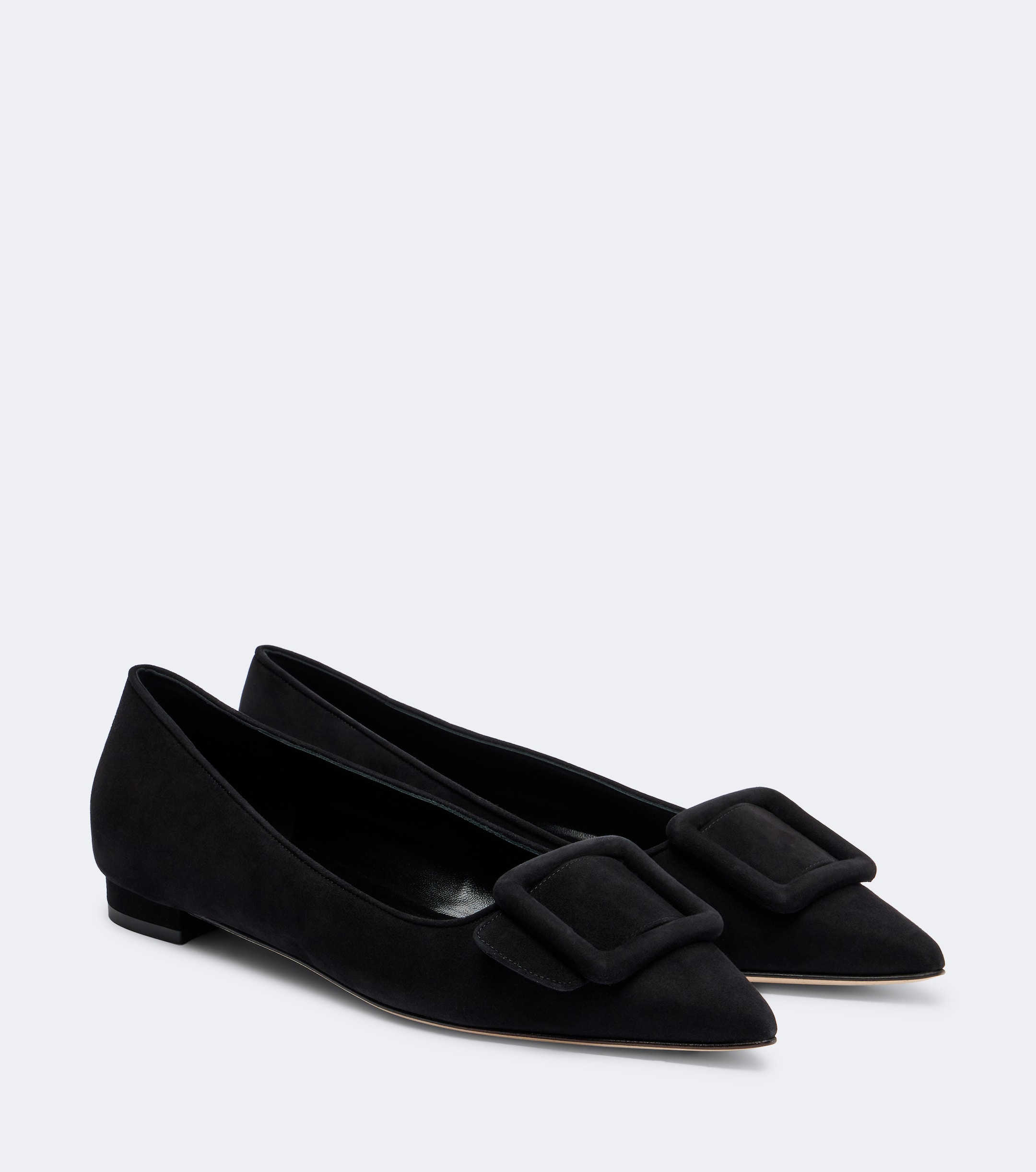 MANOLO BLAHNIK Manolo Blahnik Maysale suede ballet flats