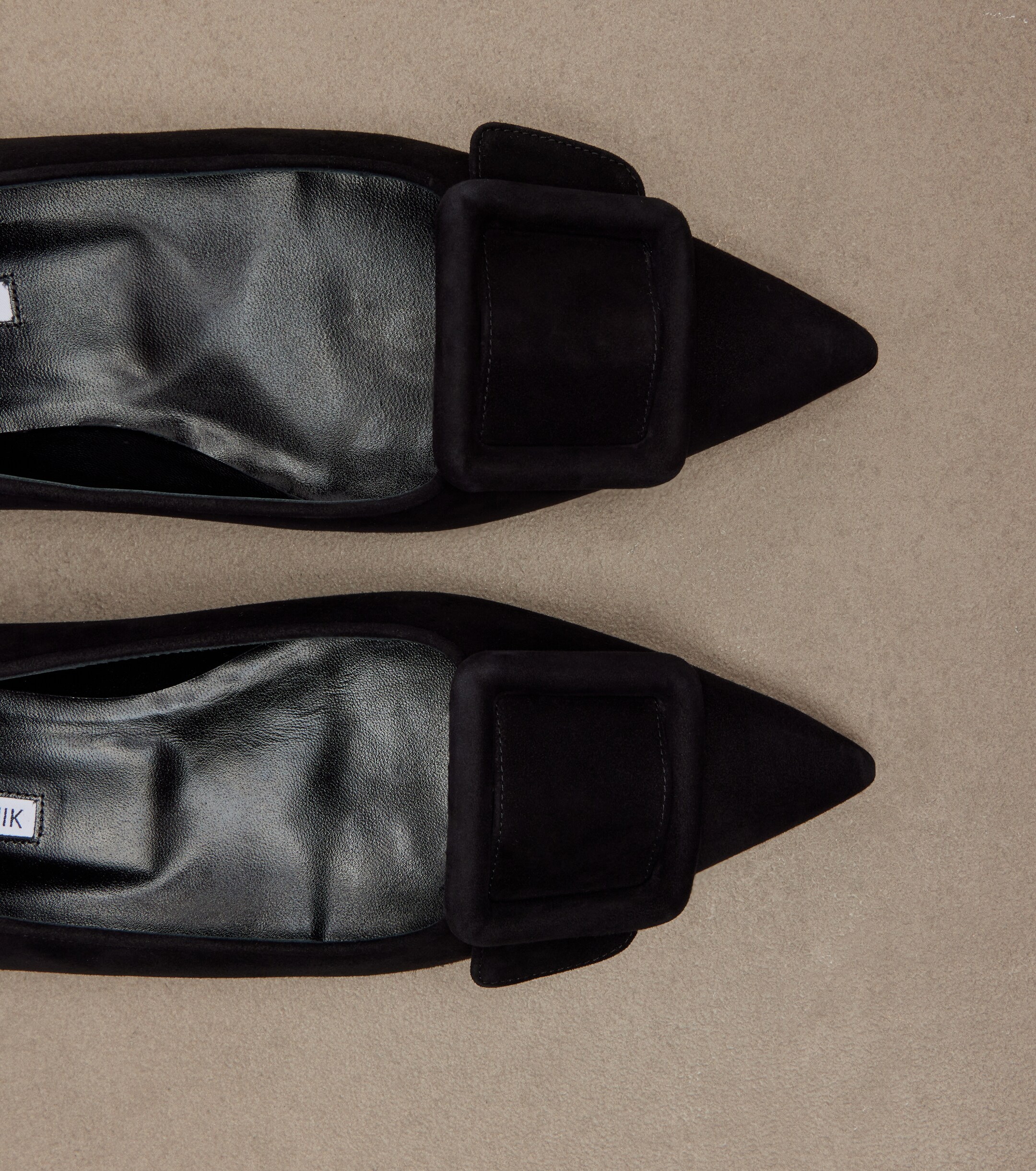 MANOLO BLAHNIK Manolo Blahnik Maysale suede ballet flats