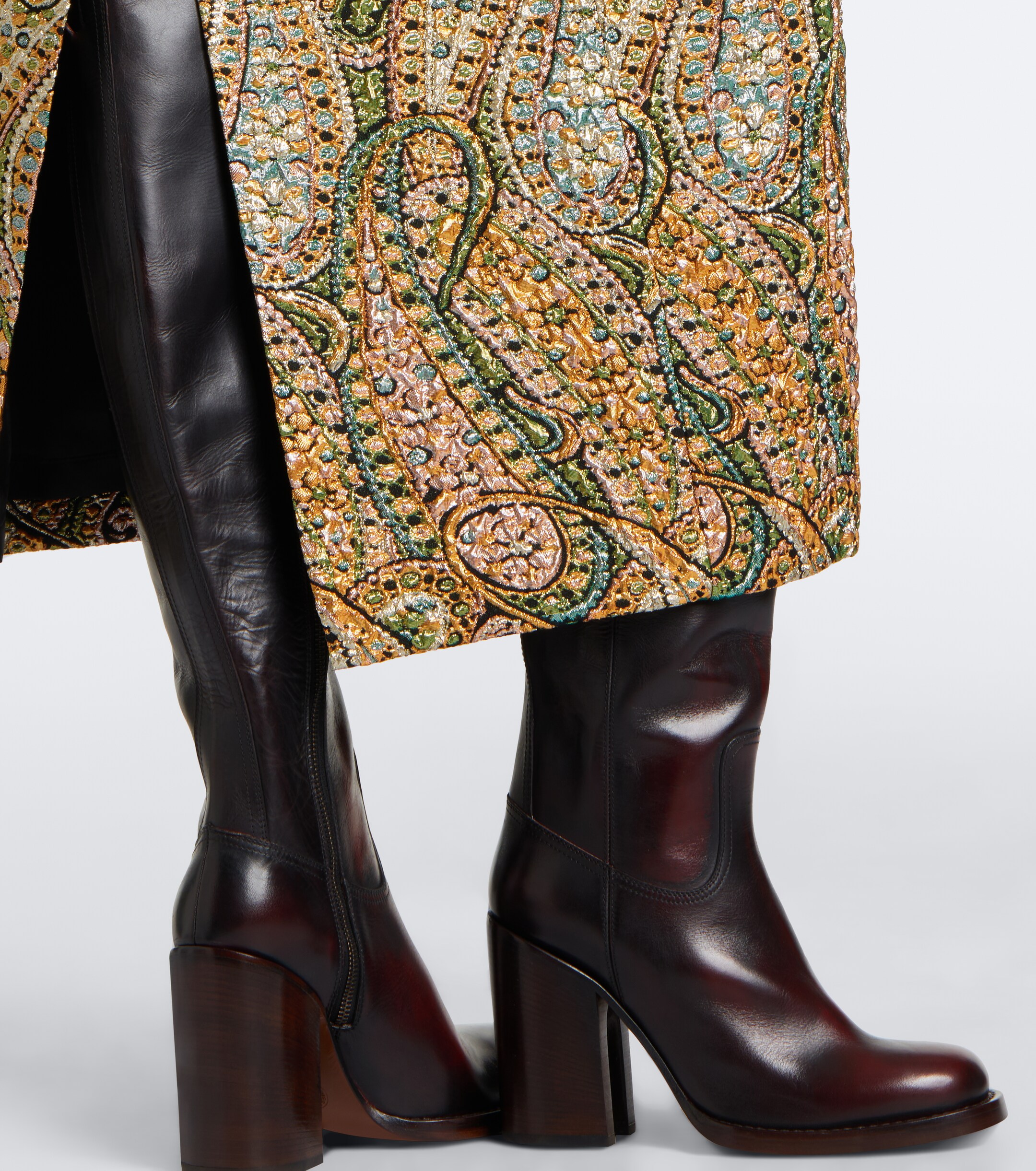 Dries Van Noten Dries Van Noten Paisley jacquard midi skirt