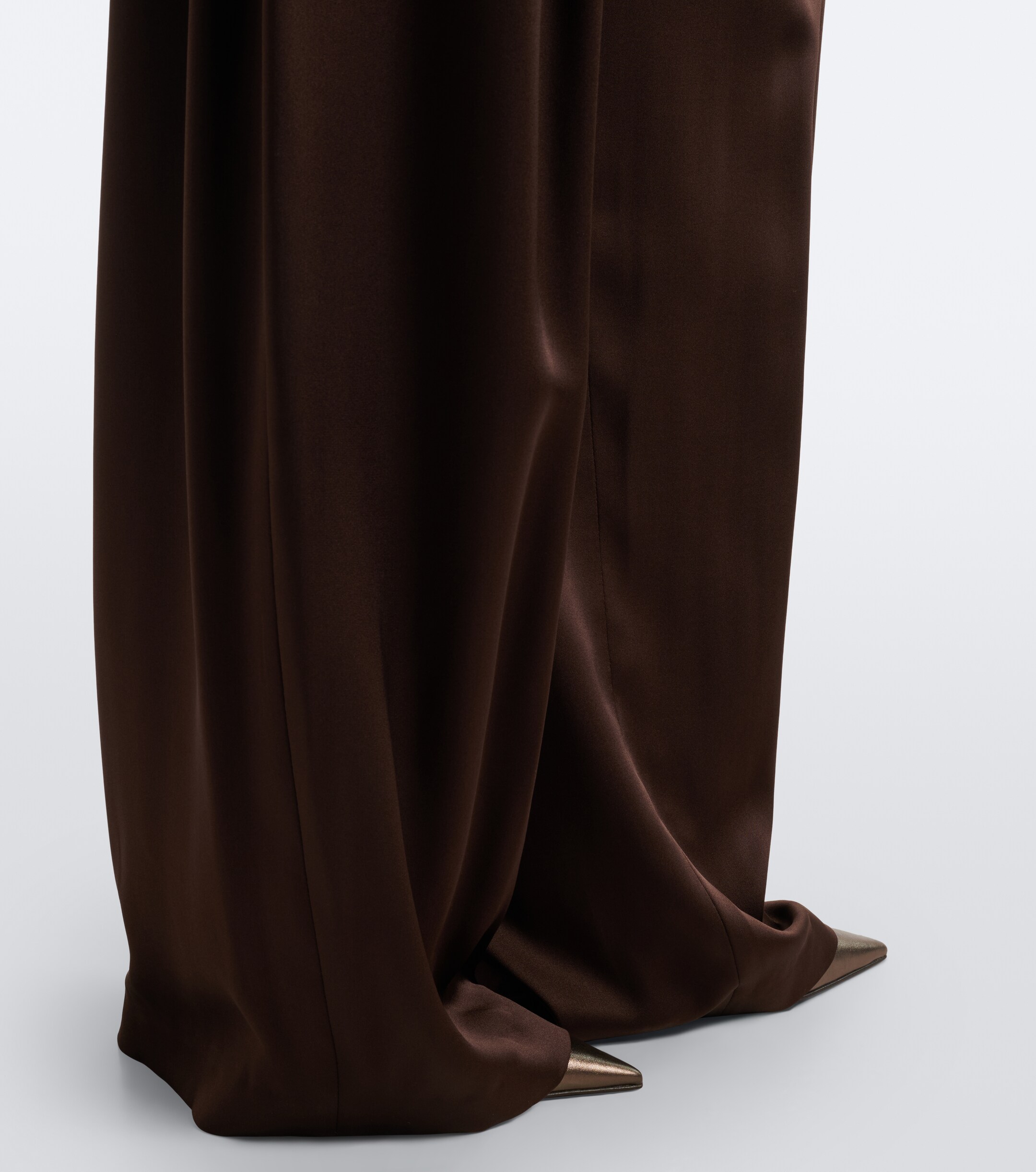 Brunello Cucinelli Brunello Cucinelli Monili pleated silk wide-leg pants