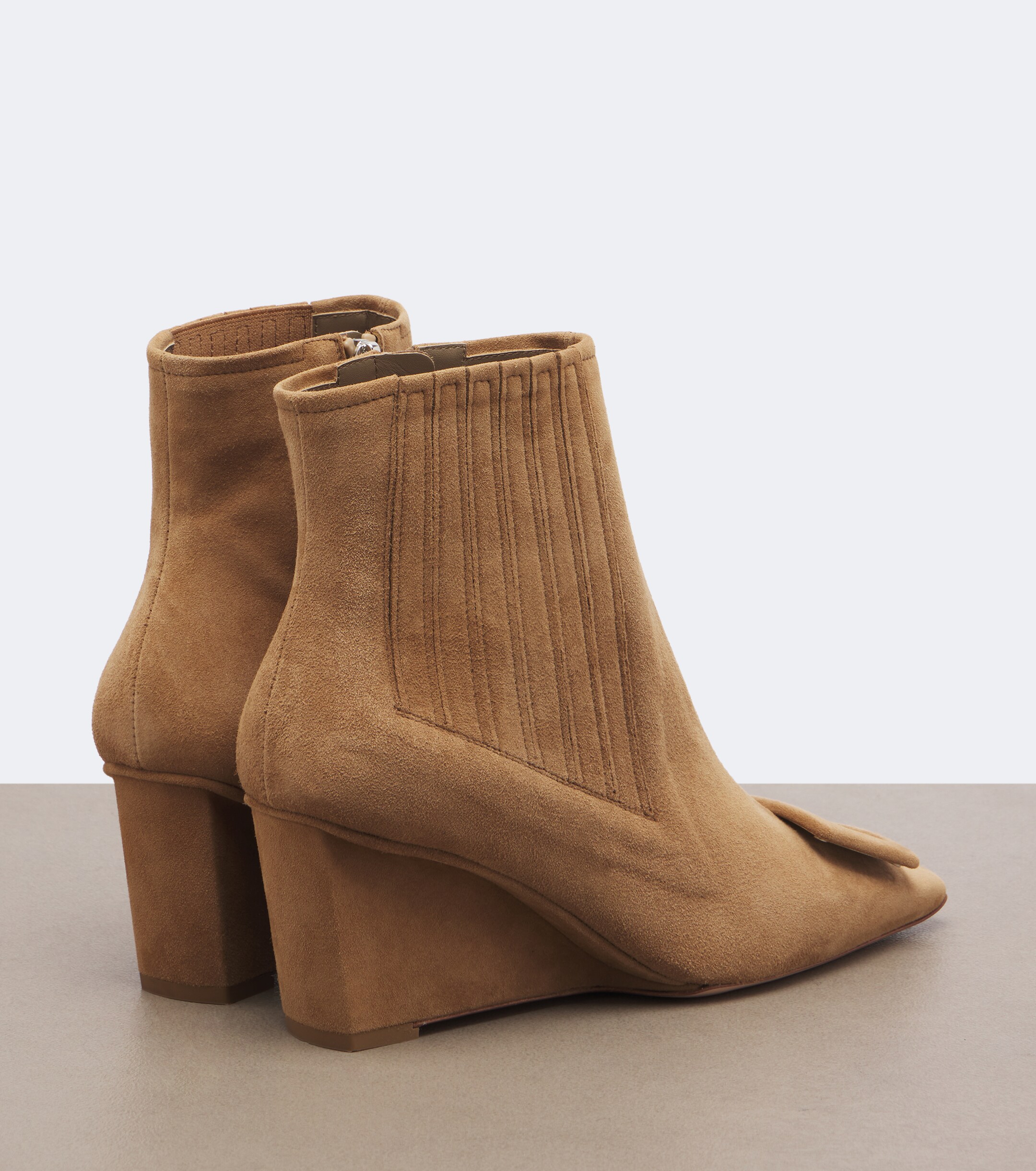 ROGER VIVIER Roger Vivier Belle Vivier suede wedge ankle boots
