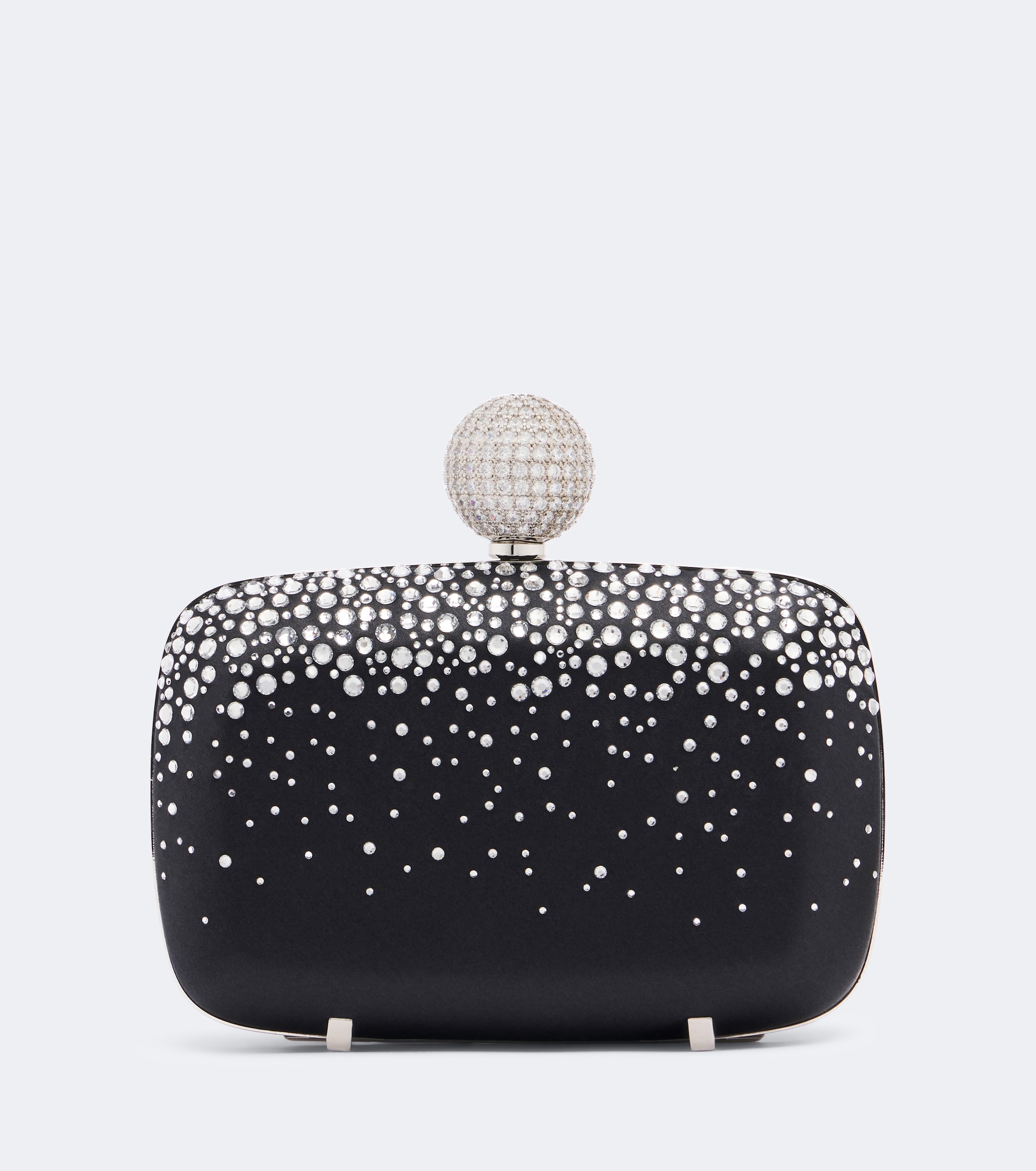 ROGER VIVIER Roger Vivier Vivier Marlene embellished satin clutch