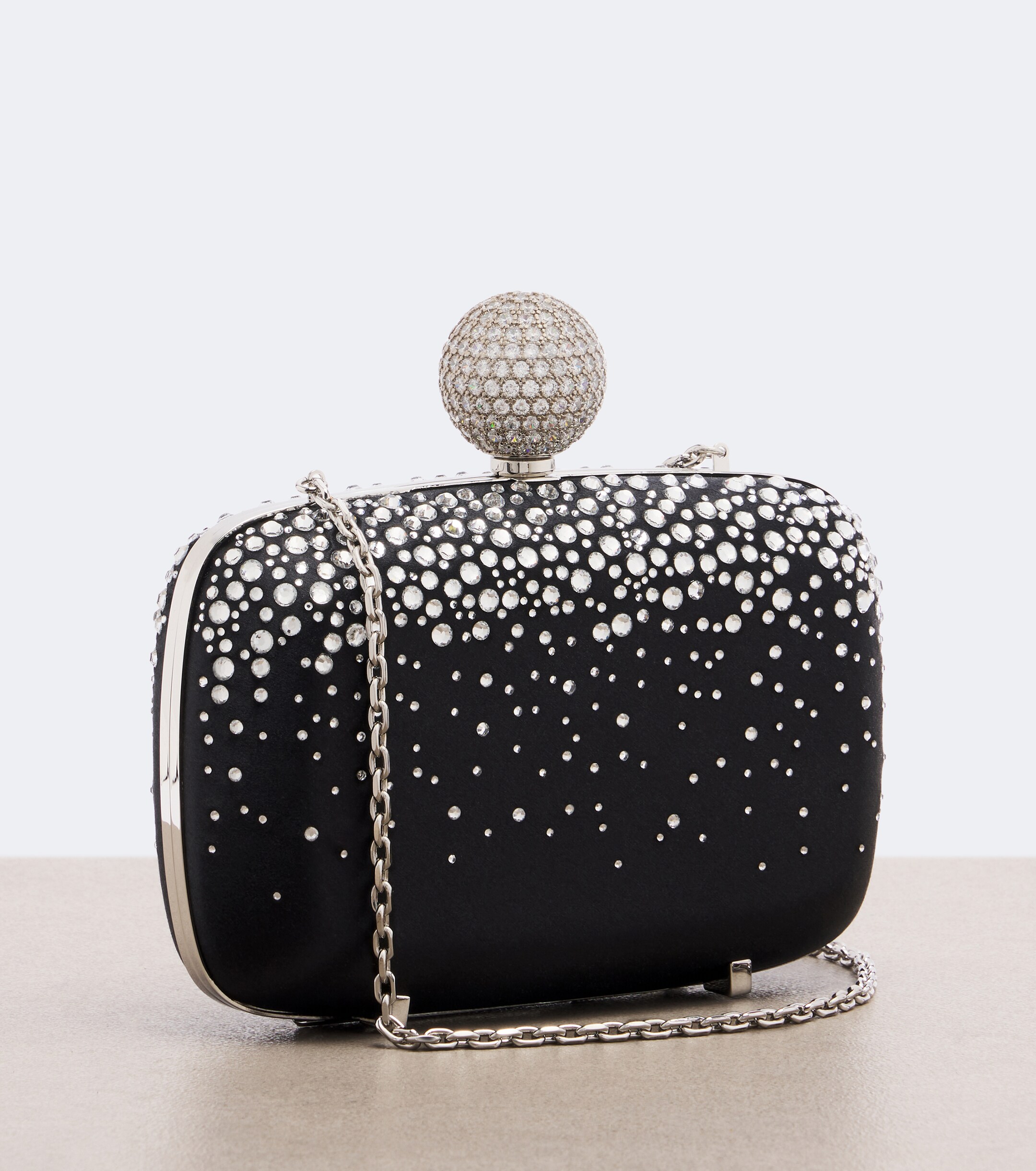 ROGER VIVIER Roger Vivier Vivier Marlene embellished satin clutch