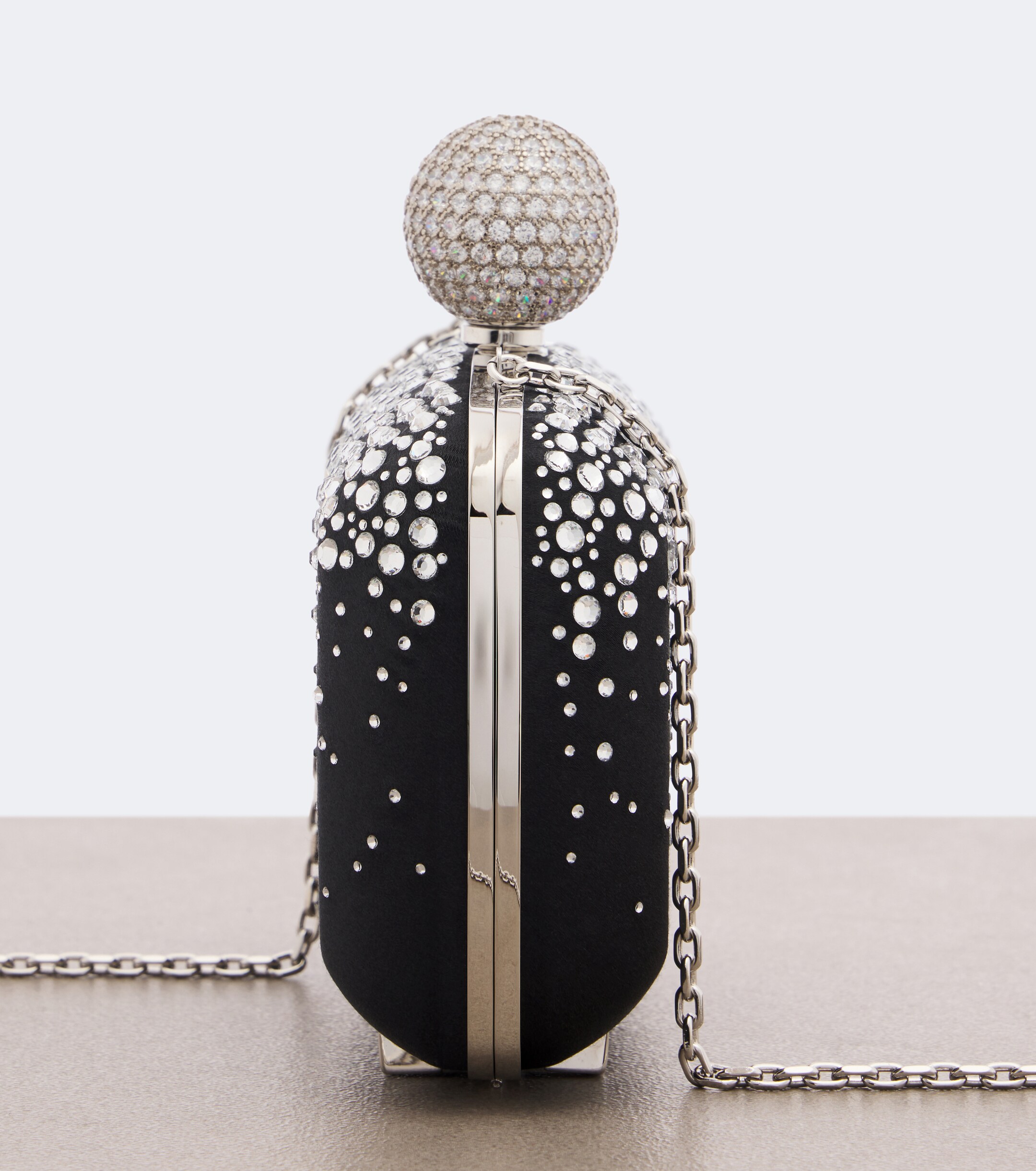 ROGER VIVIER Roger Vivier Vivier Marlene embellished satin clutch