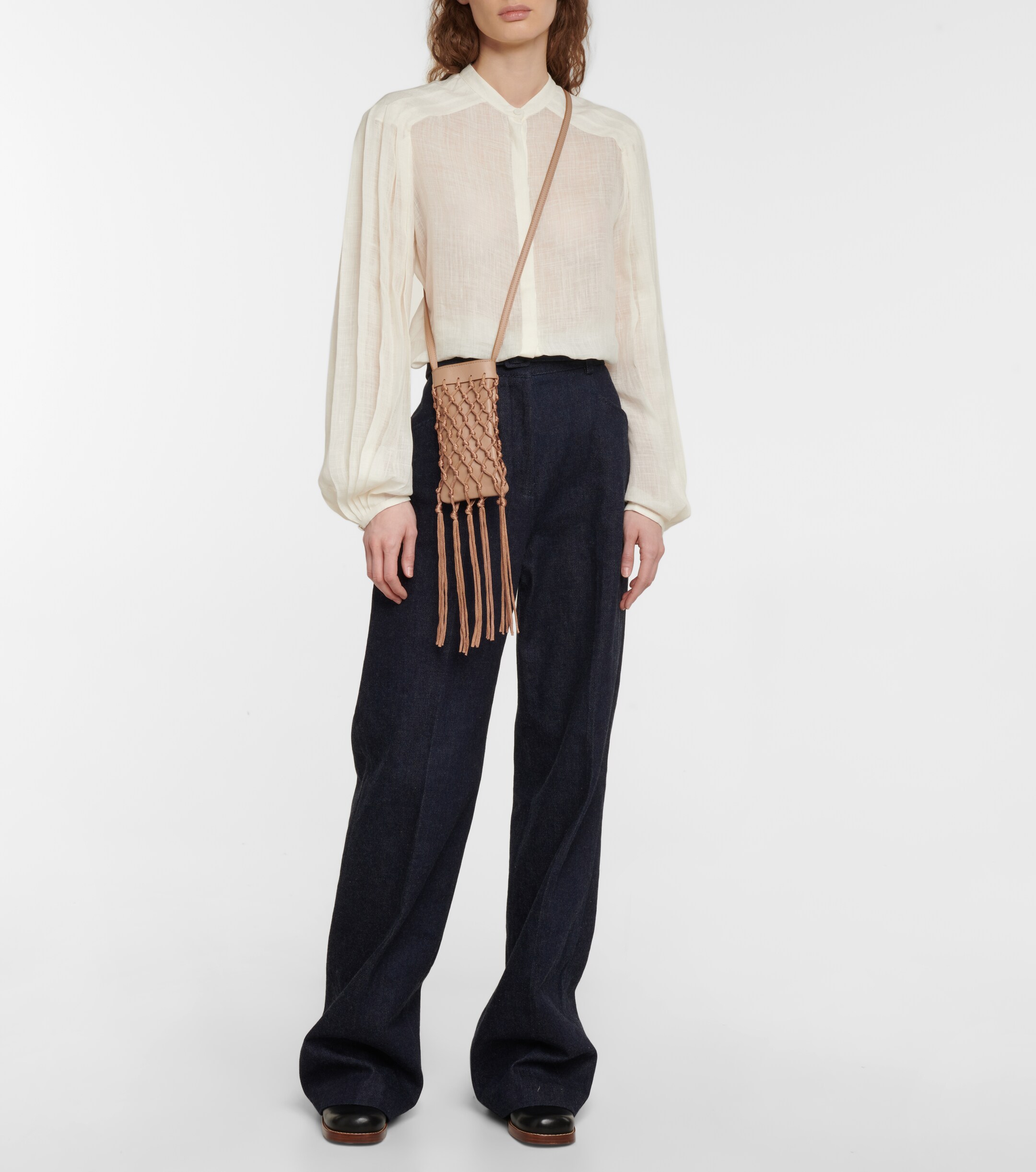 Gabriela Hearst Anni linen and silk blouse