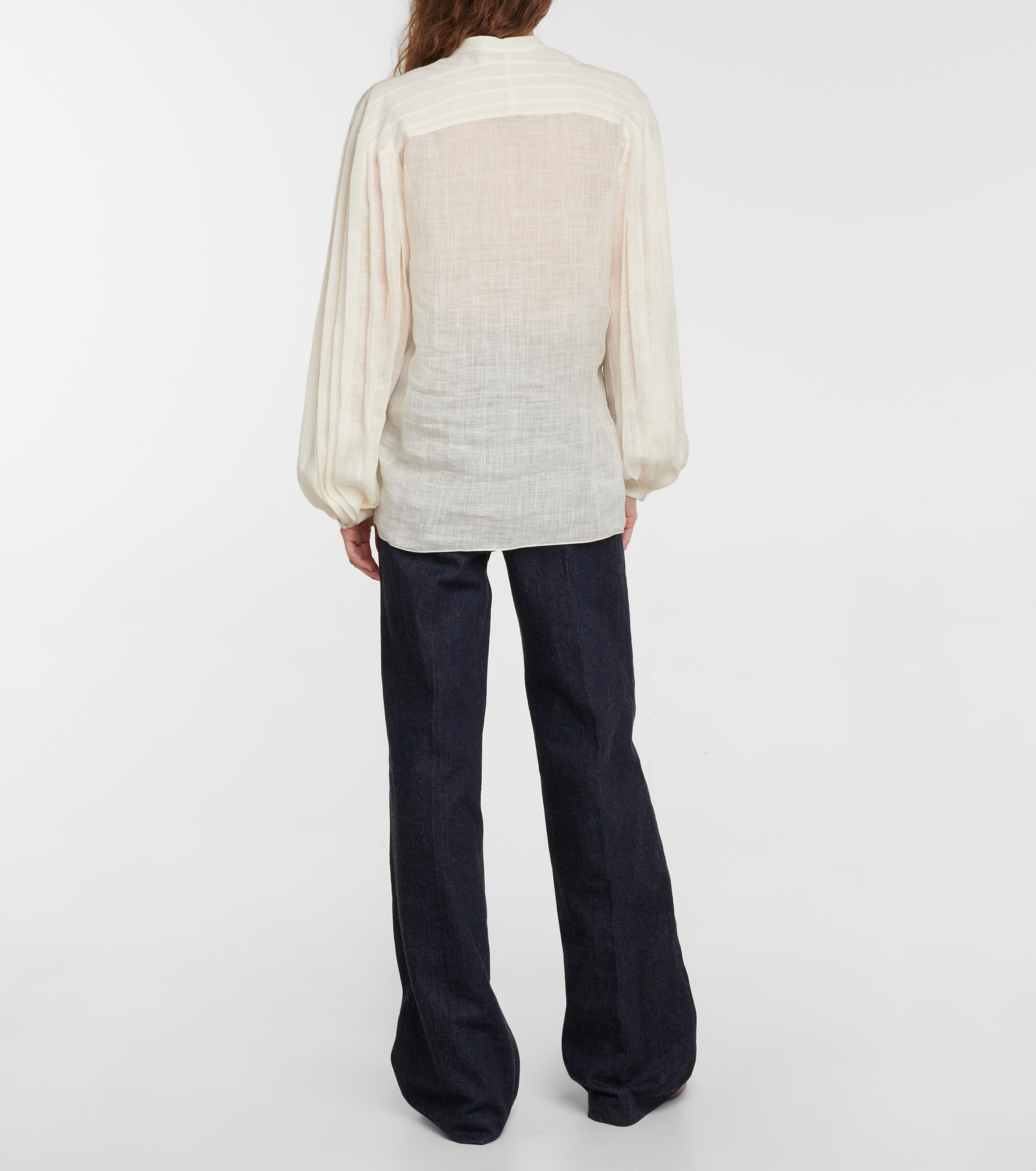 Gabriela Hearst Anni linen and silk blouse
