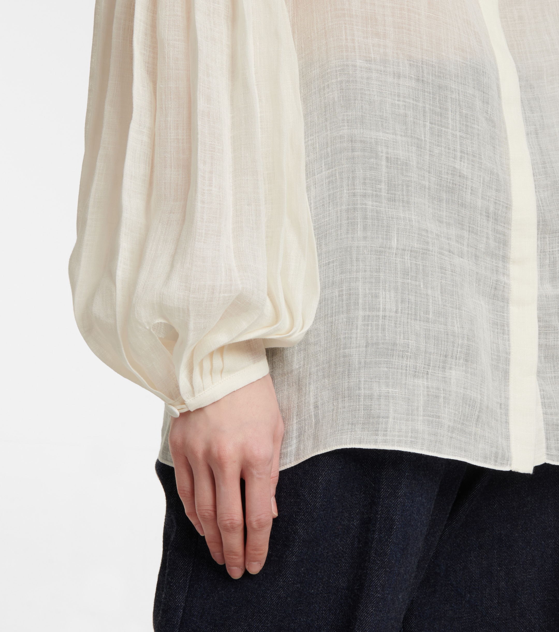 Gabriela Hearst Anni linen and silk blouse