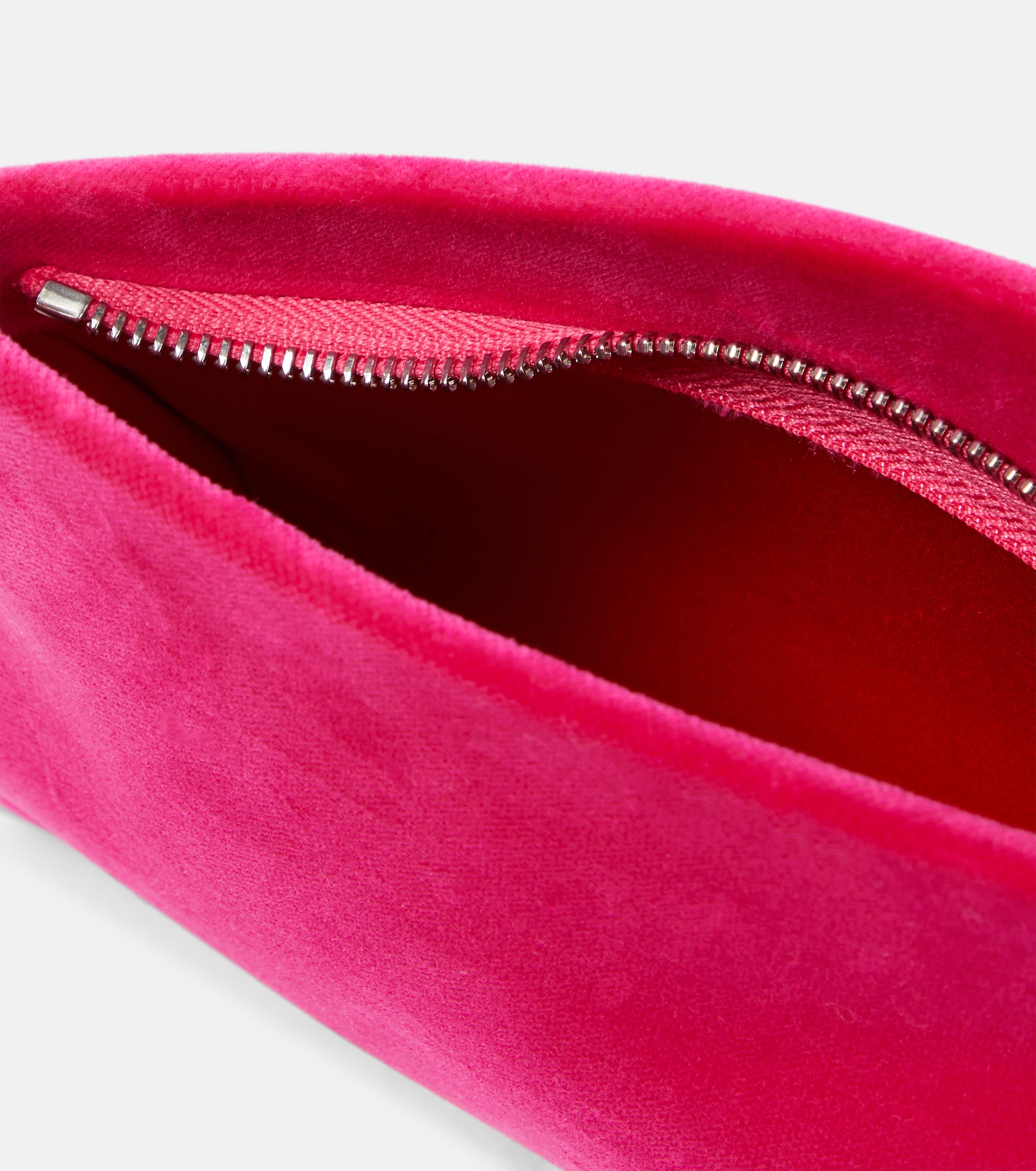 CHRISTIAN LOUBOUTIN Loubitwist Small cotton velvet clutch