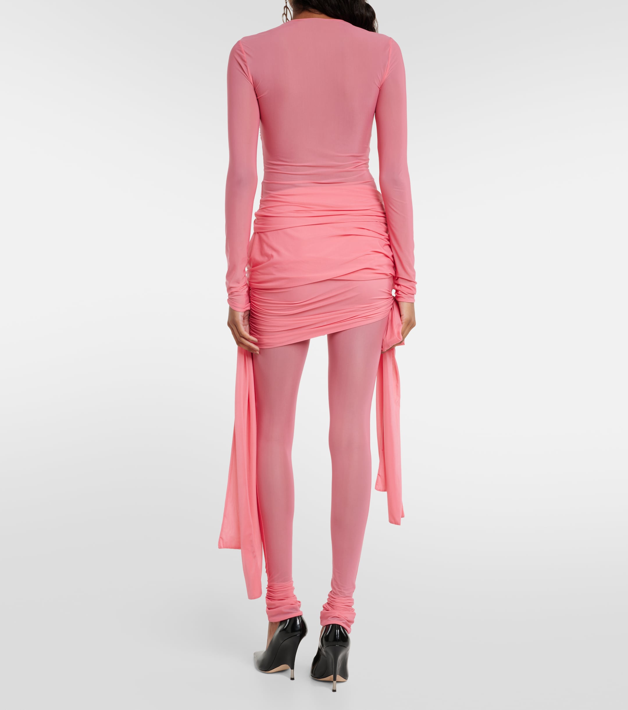 Blumarine Bow-detail jersey top