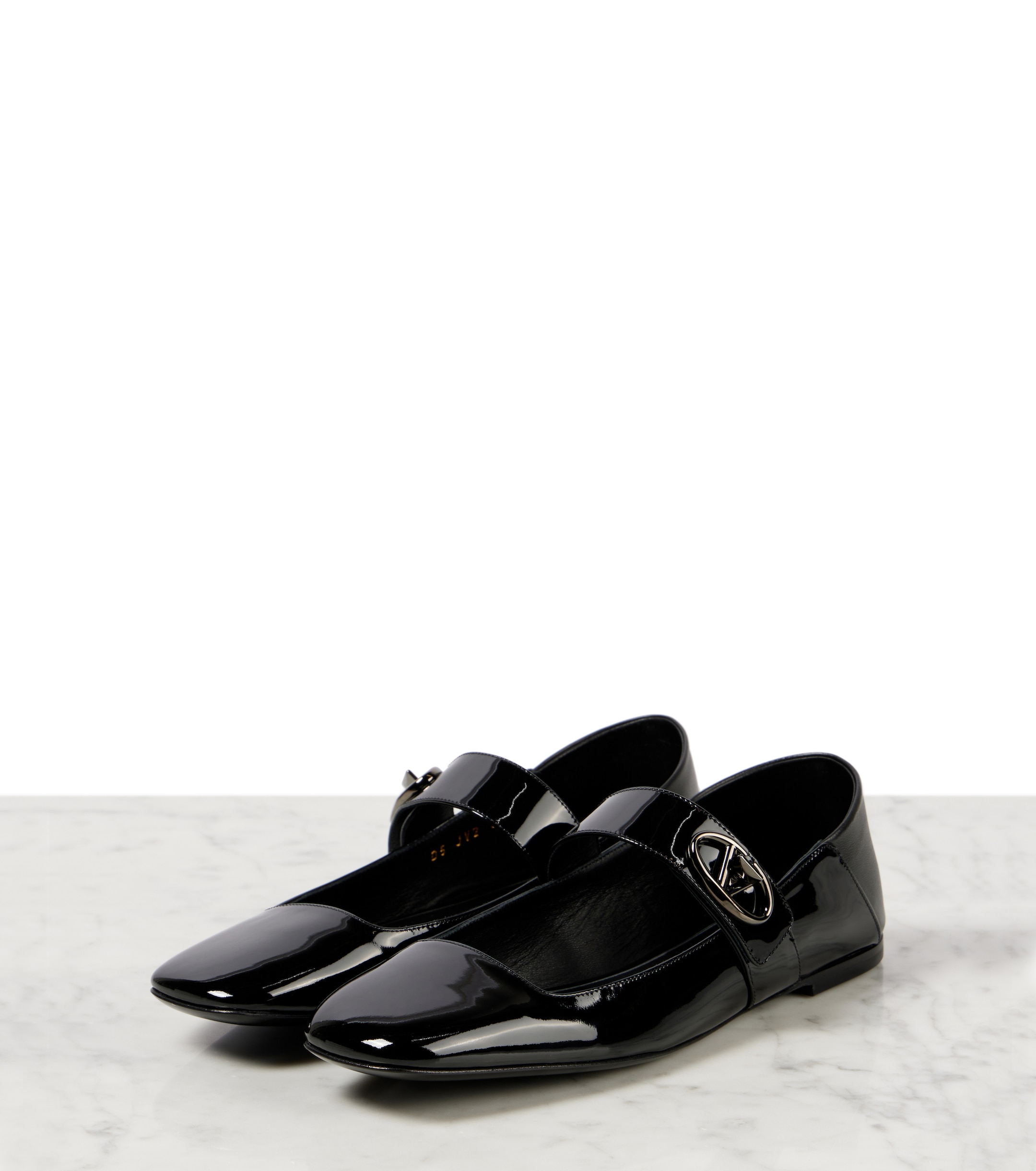 Valentino Garavani VLogo Locker patent leather Mary Jane flats