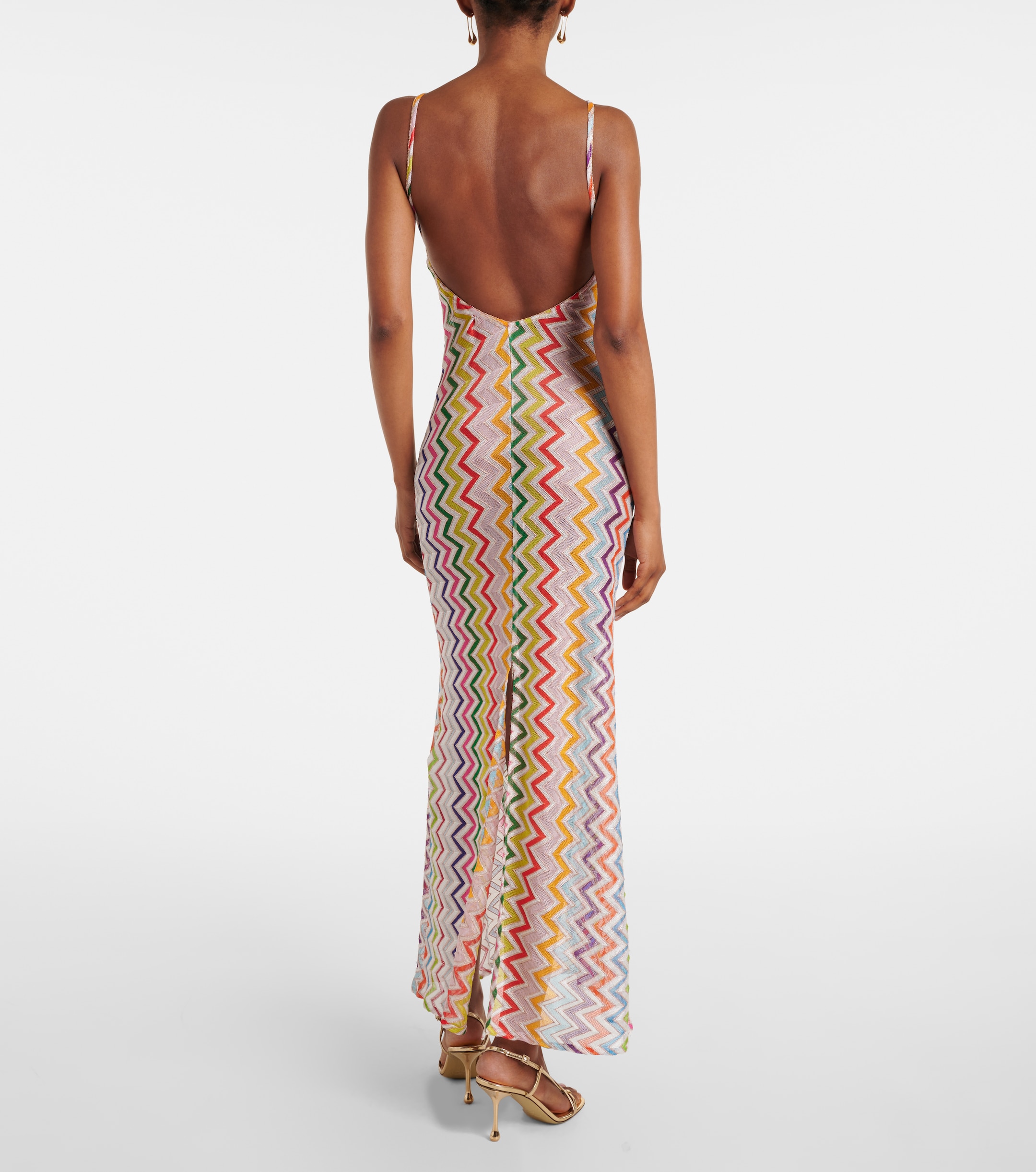 Missoni Zigzag open-back maxi dress