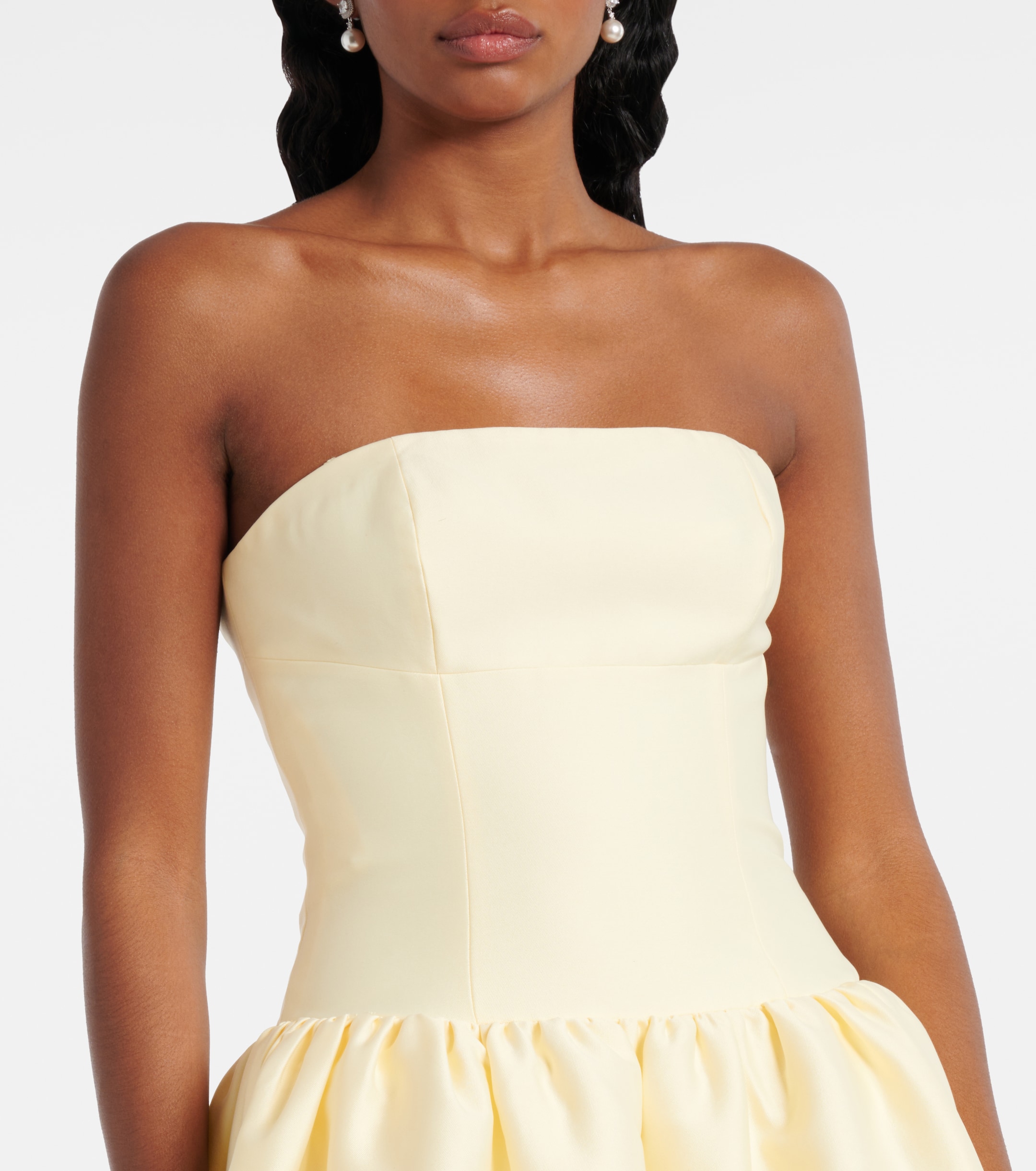 self-portrait - Taffeta midi dress | Plush