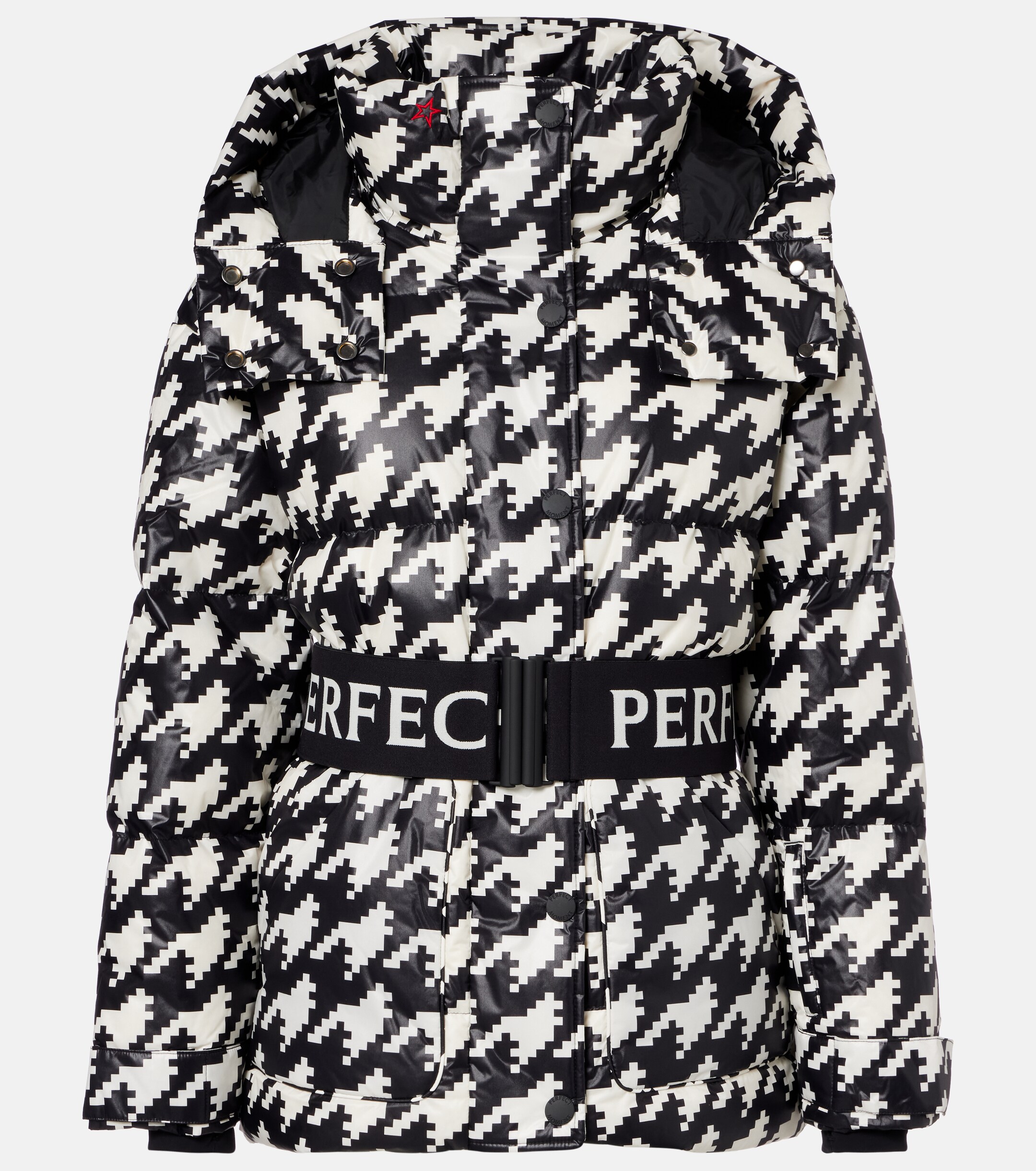PERFECT MOMENT Perfect Moment Cortina houndstooth ski jacket