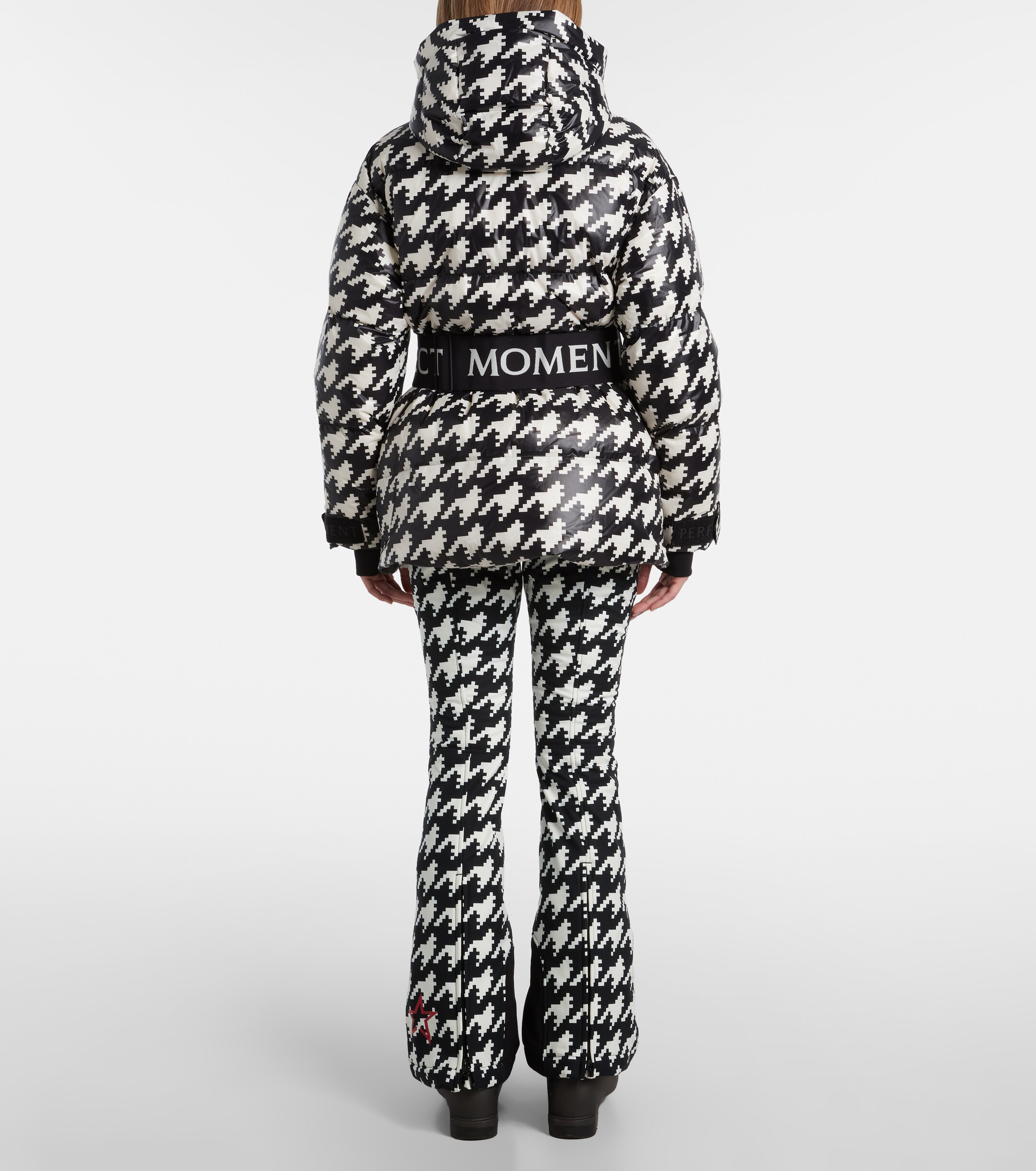 PERFECT MOMENT Perfect Moment Cortina houndstooth ski jacket