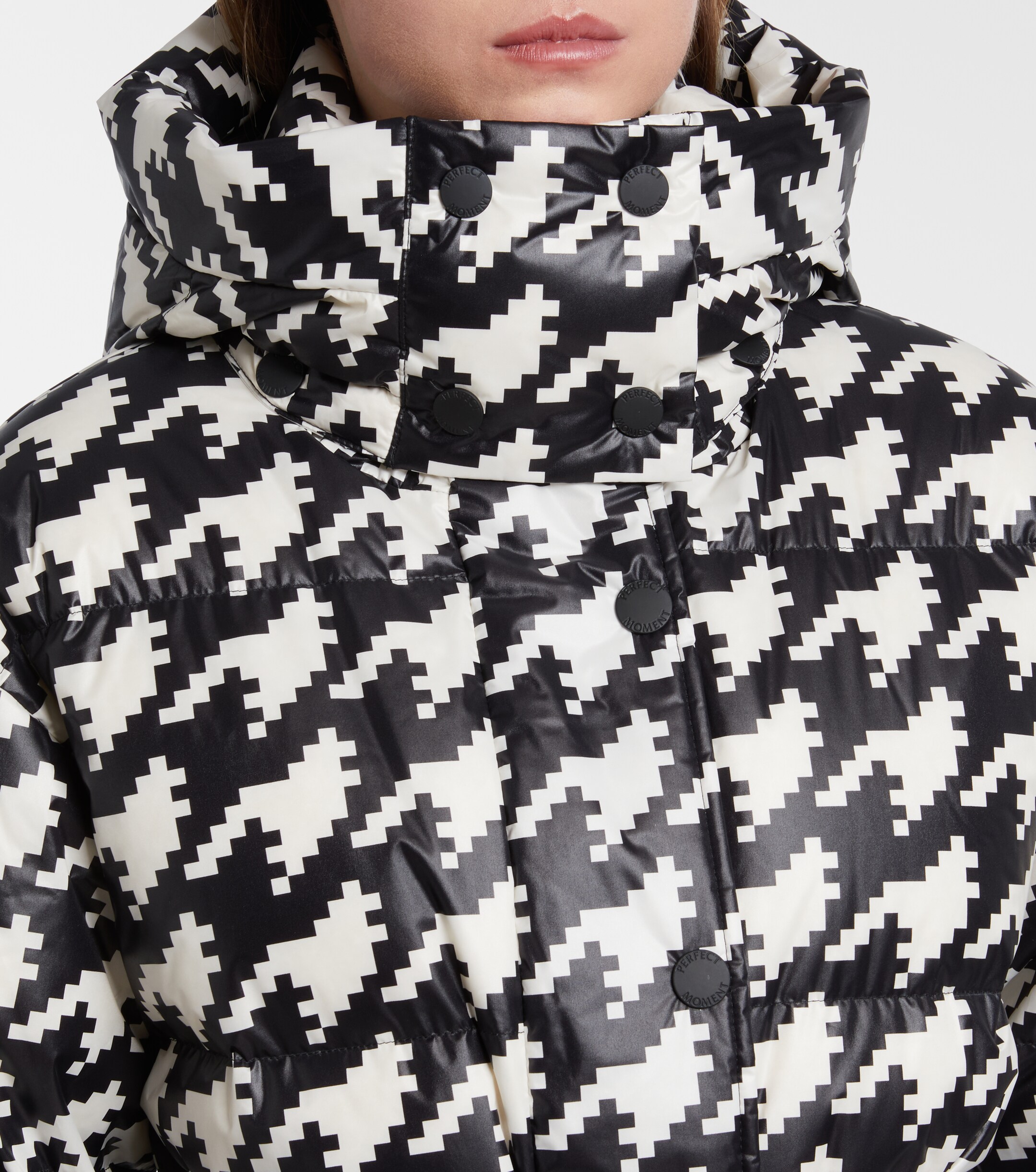 PERFECT MOMENT Perfect Moment Cortina houndstooth ski jacket