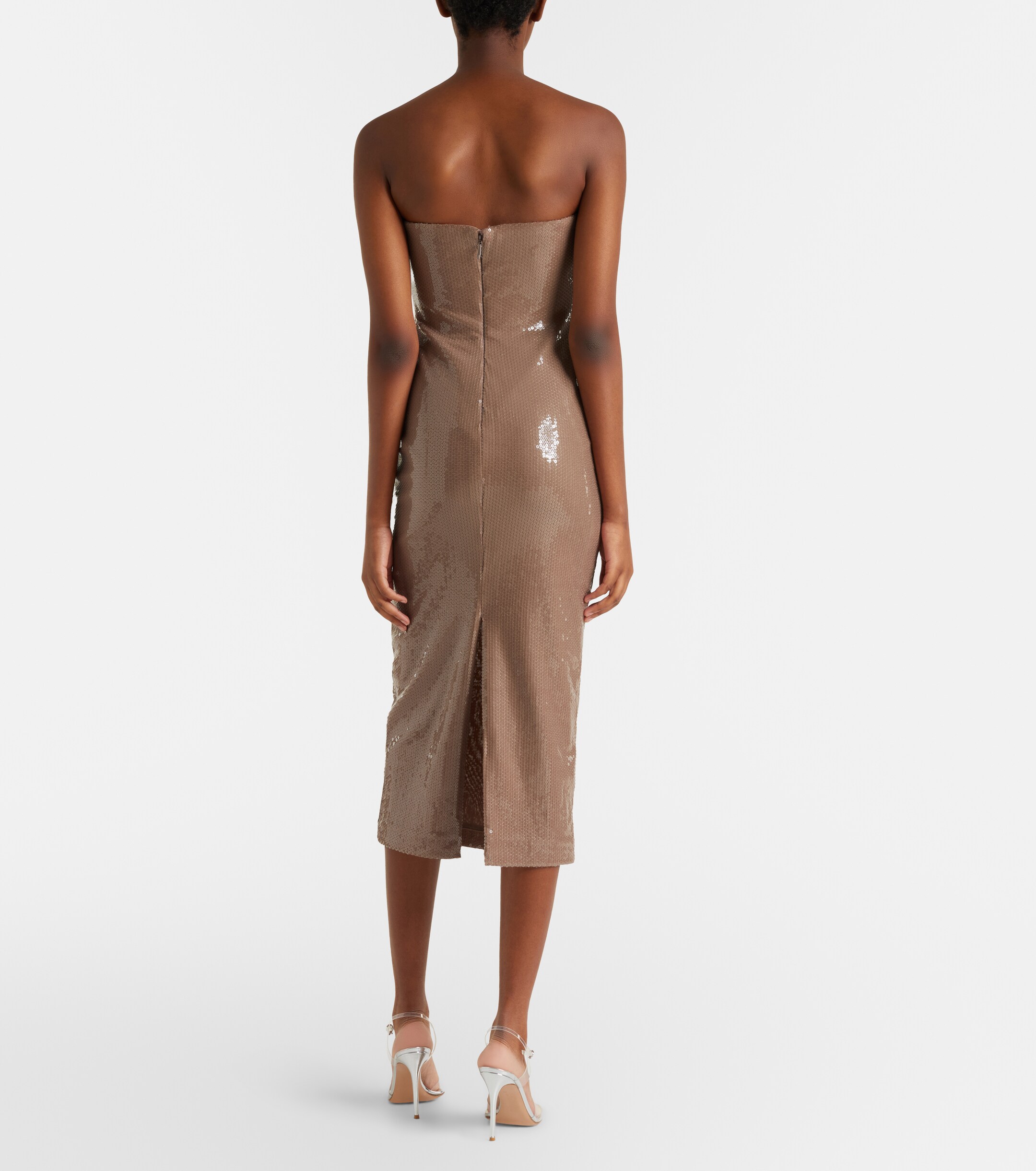 Alex Perry - Sequined strapless midi dress | Plush Alex Perry - Sequined strapless midi dress | Plush