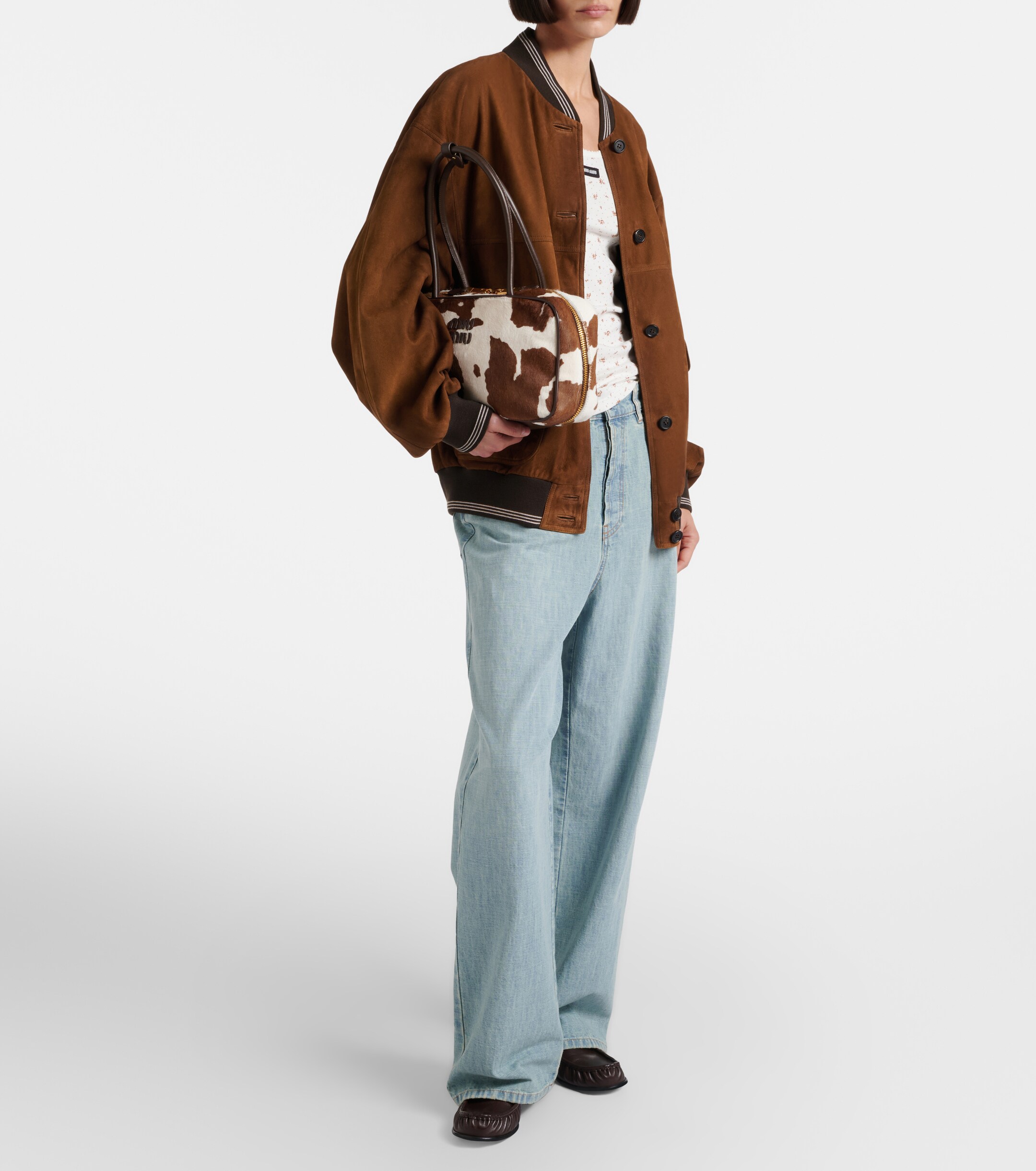 Miu Miu Beau Medium calf hair shoulder bag