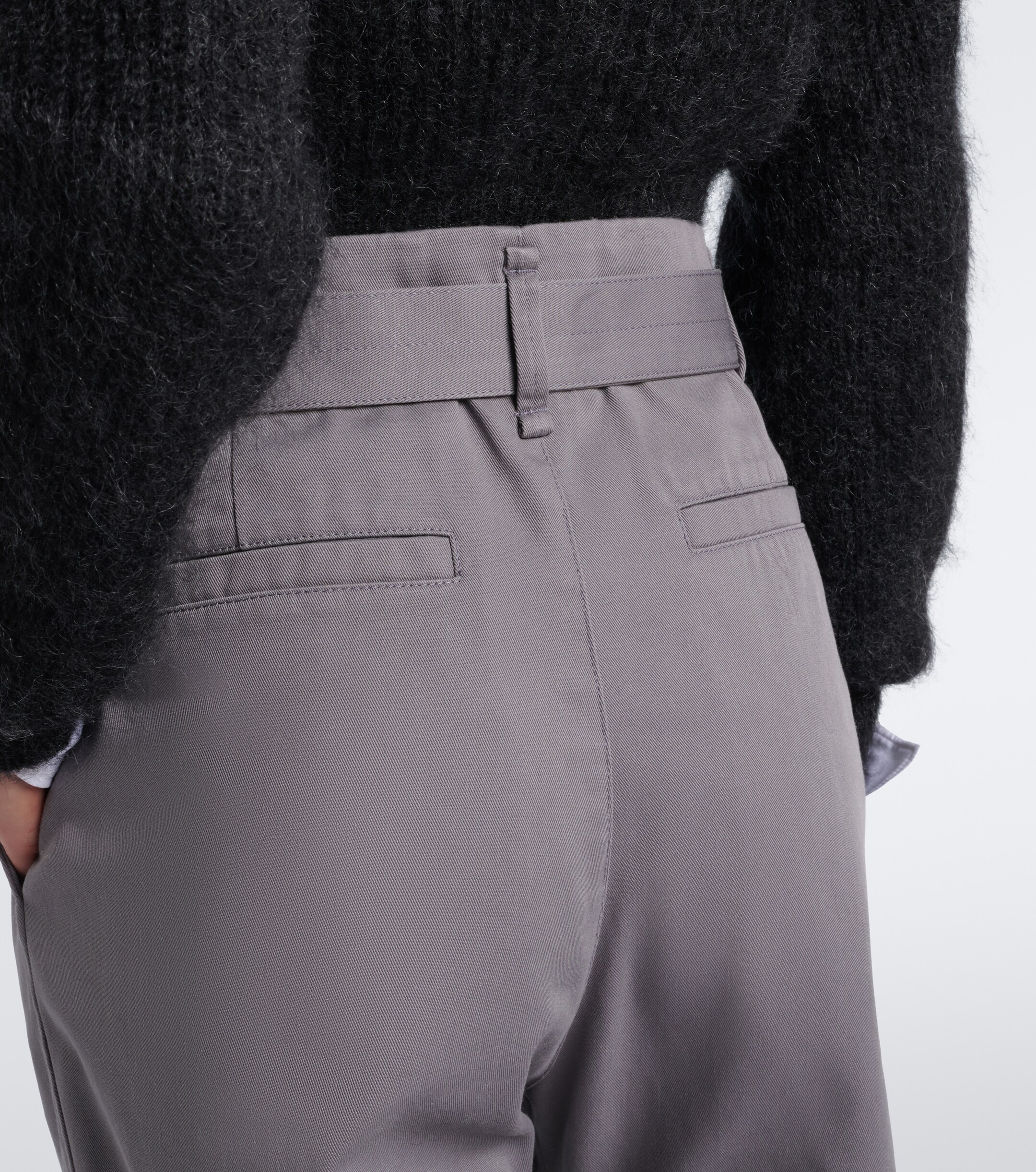 Lemaire Lemaire Belted twill wide-leg pants