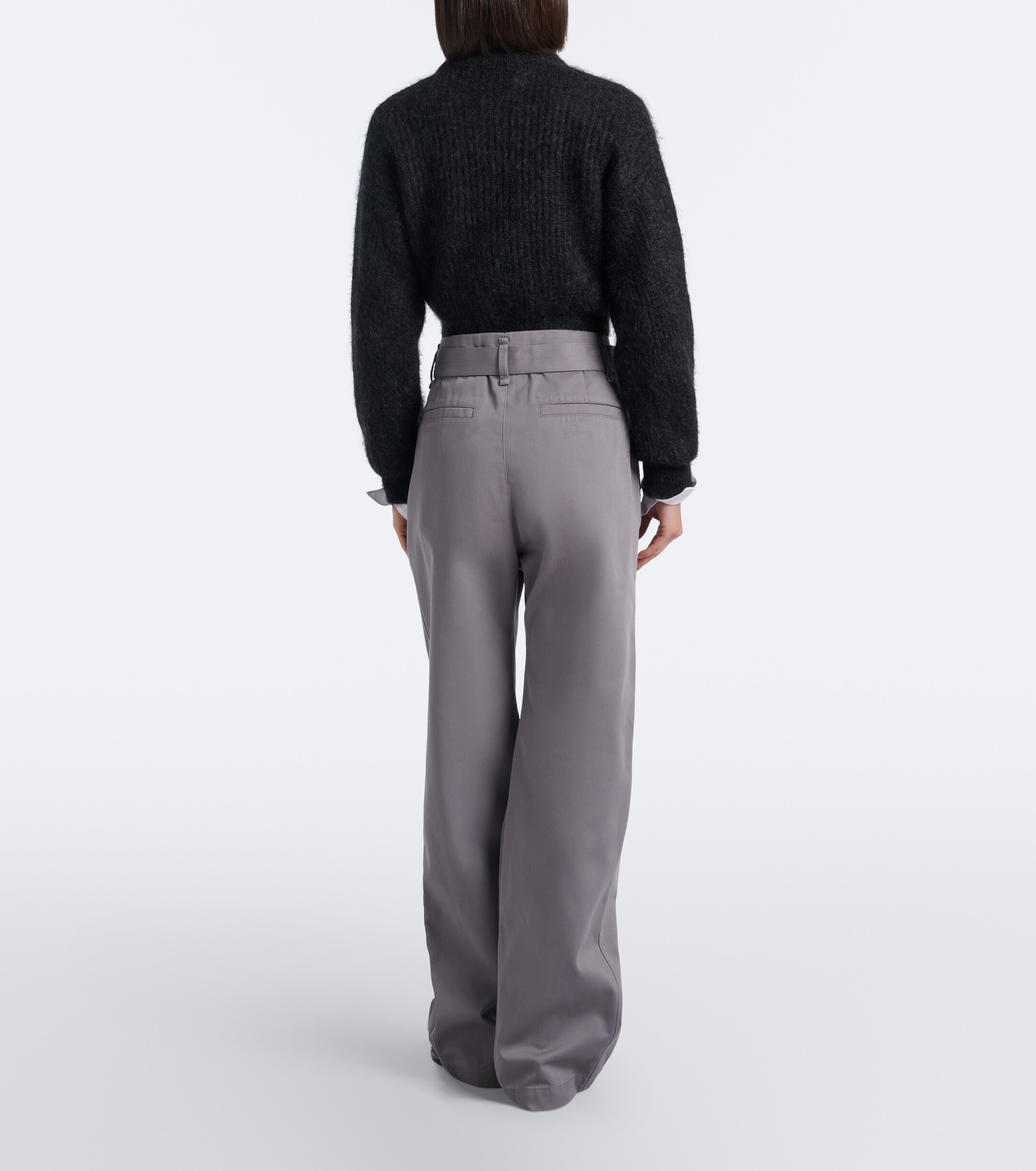 Lemaire Lemaire Belted twill wide-leg pants