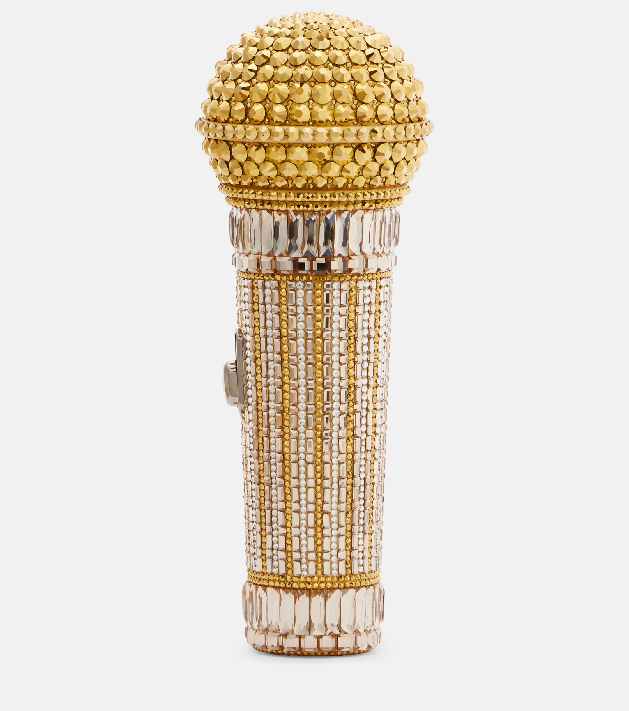 Judith Leiber Couture Microphone Small crystal-embellished clutch