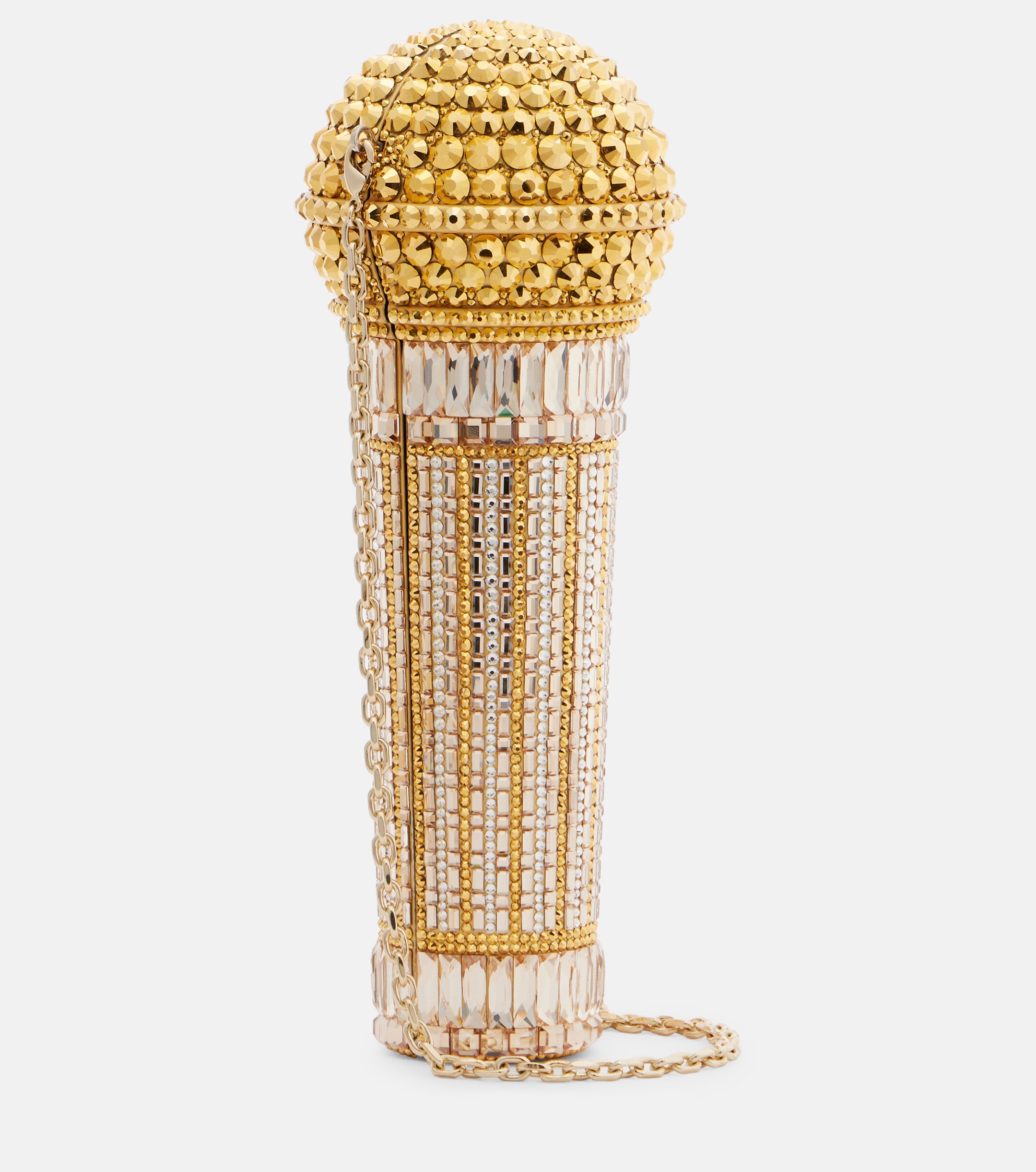 Judith Leiber Couture Microphone Small crystal-embellished clutch thumbnail