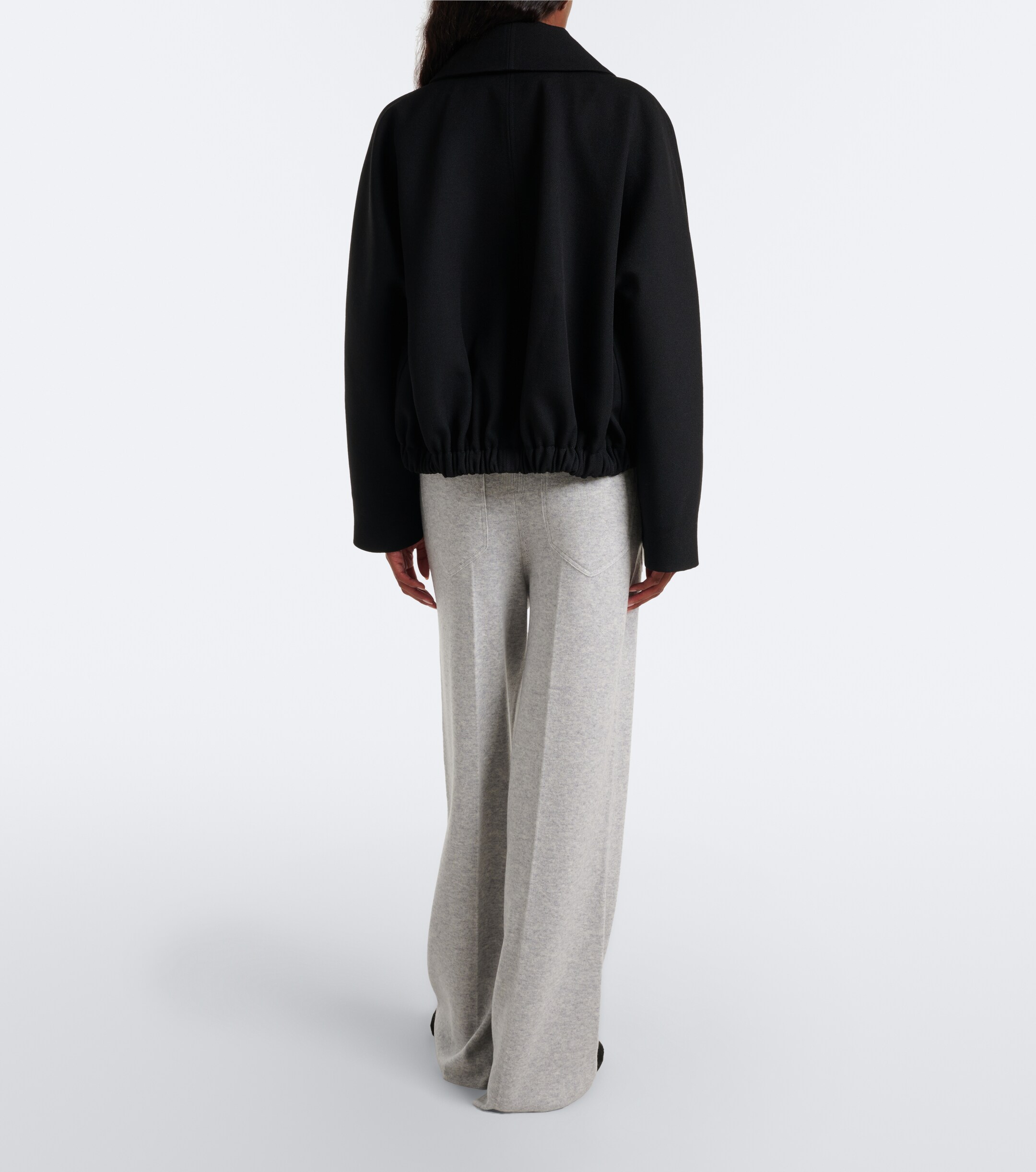 Victoria Beckham Victoria Beckham Wool and cashmere wide-leg pants