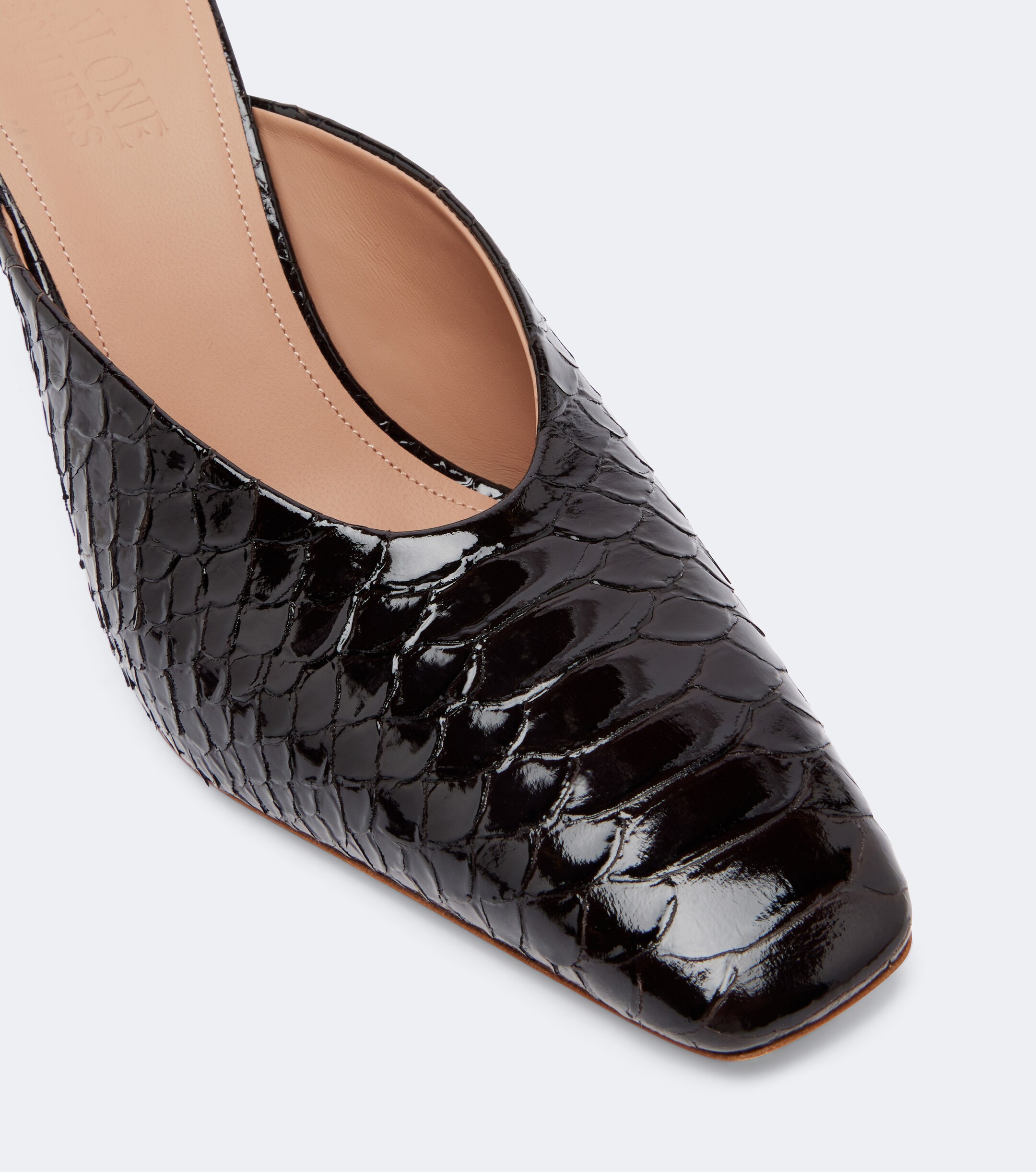 Malone Souliers Malone Souliers Rowe croc-effect patent leather mules