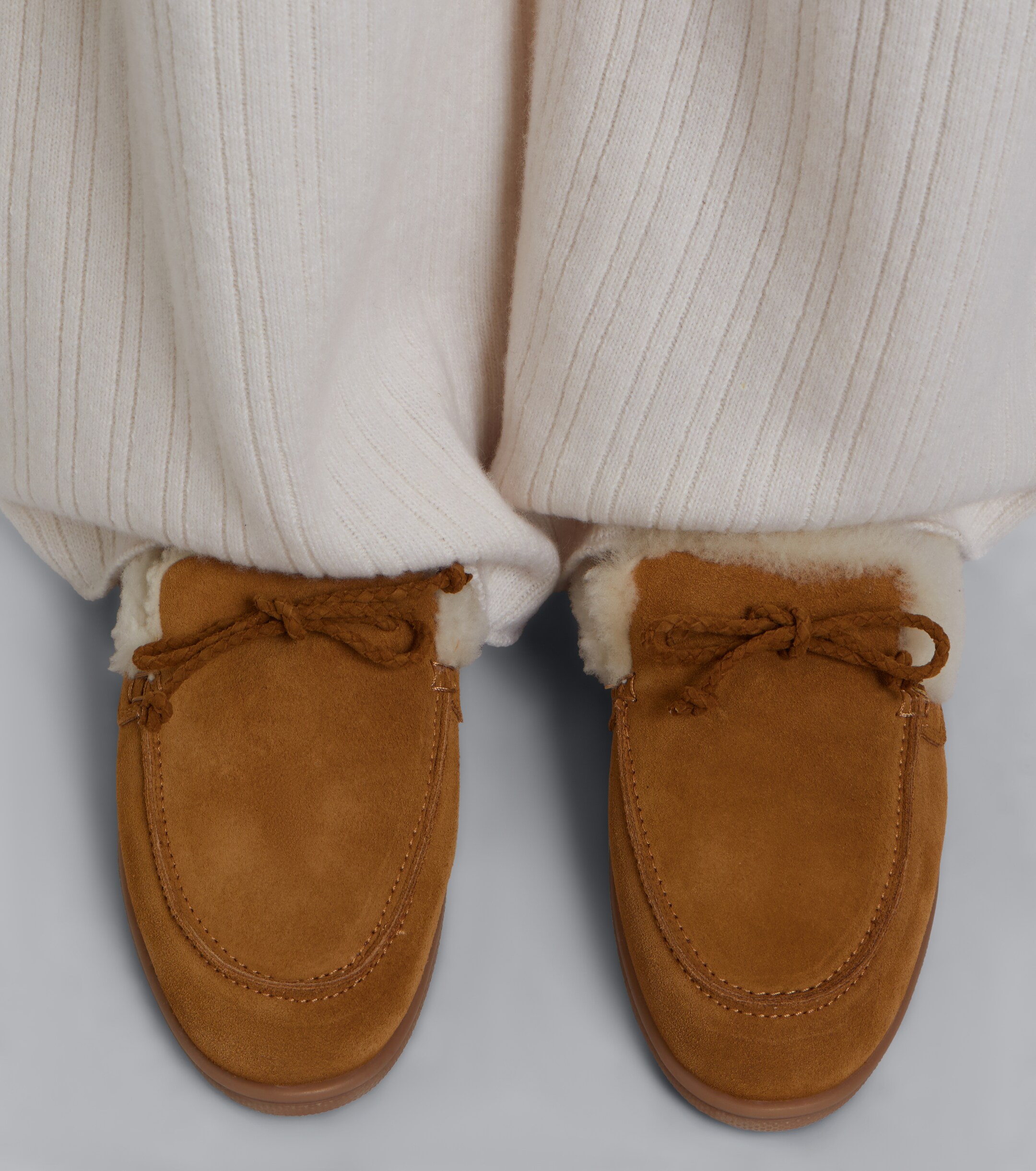 Yves Salomon Yves Salomon Shearling-lined suede mules