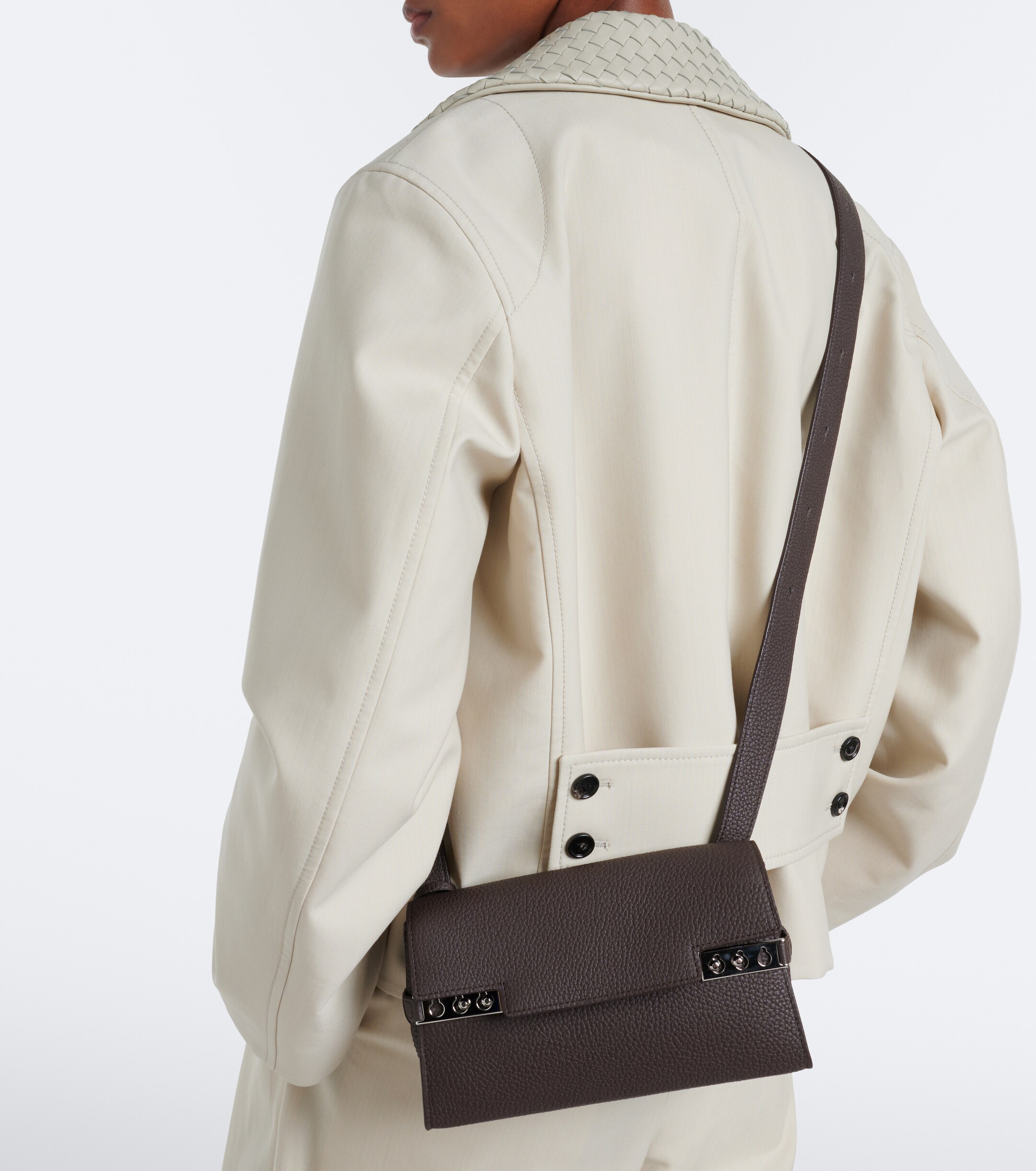 Delvaux Tempête City Medium leather crossbody bag thumbnail